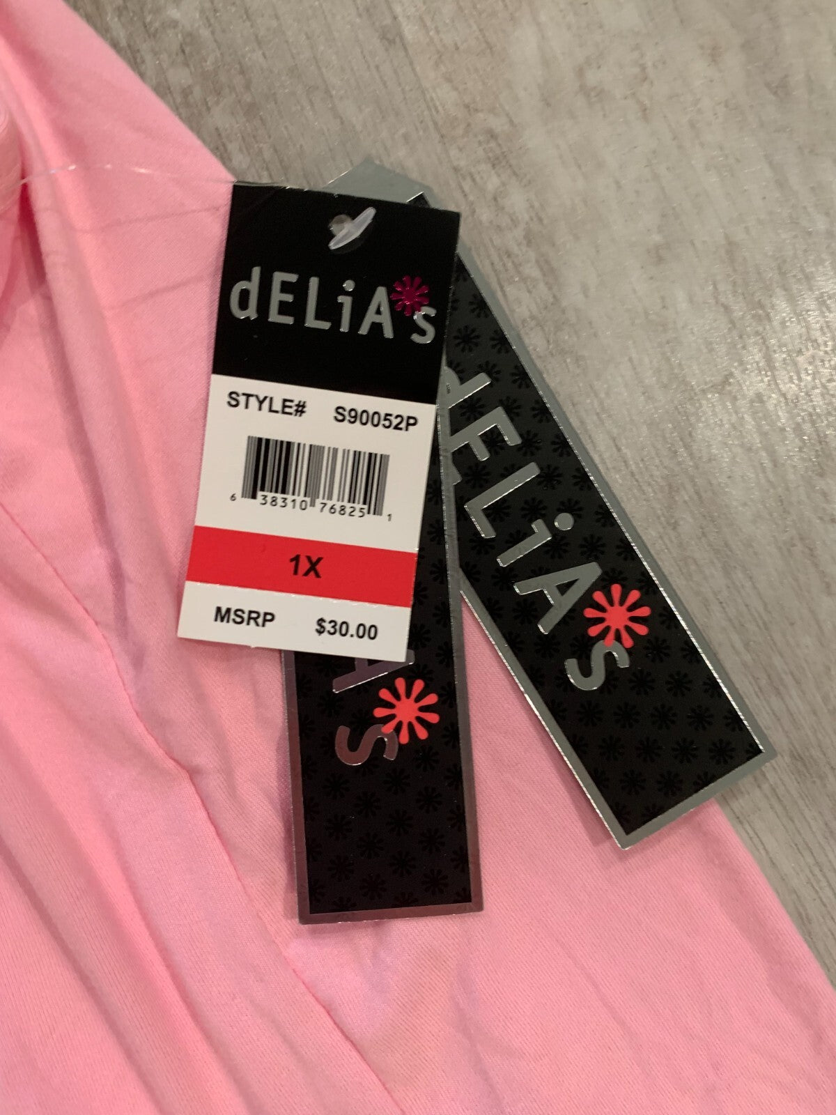 dELIA's Pink Sleeveless Graphic Butterfly Tee NEW XL