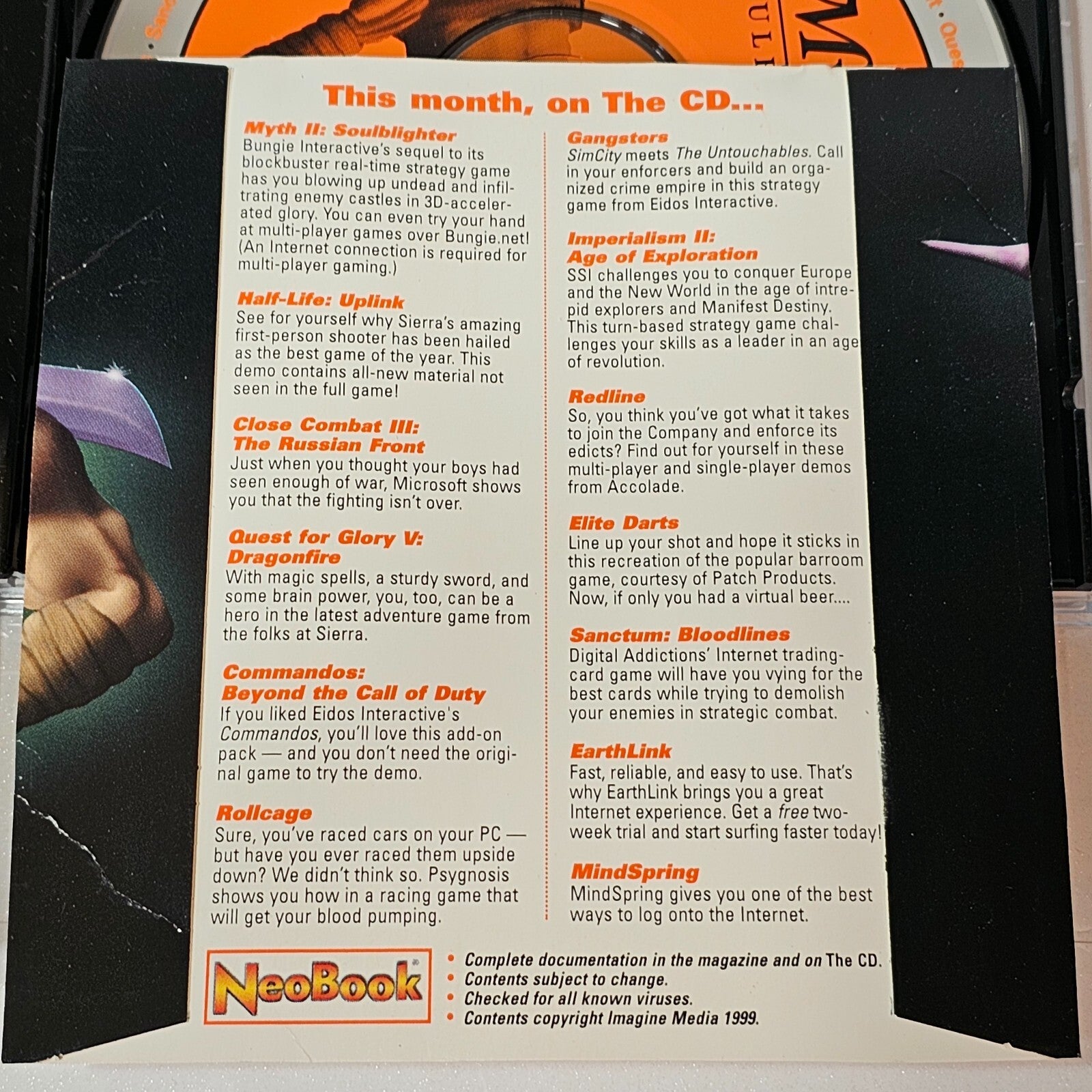 PC Gamer Demo Disc 4.11 - May 1999 - Myth II: Soulblighter and more