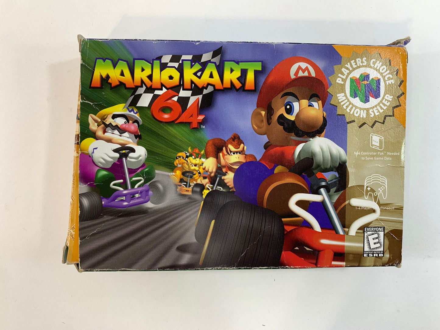 Mario Kart 64 Player's Choice (Nintendo 64, 1997) Game Box Inserts - No Manual
