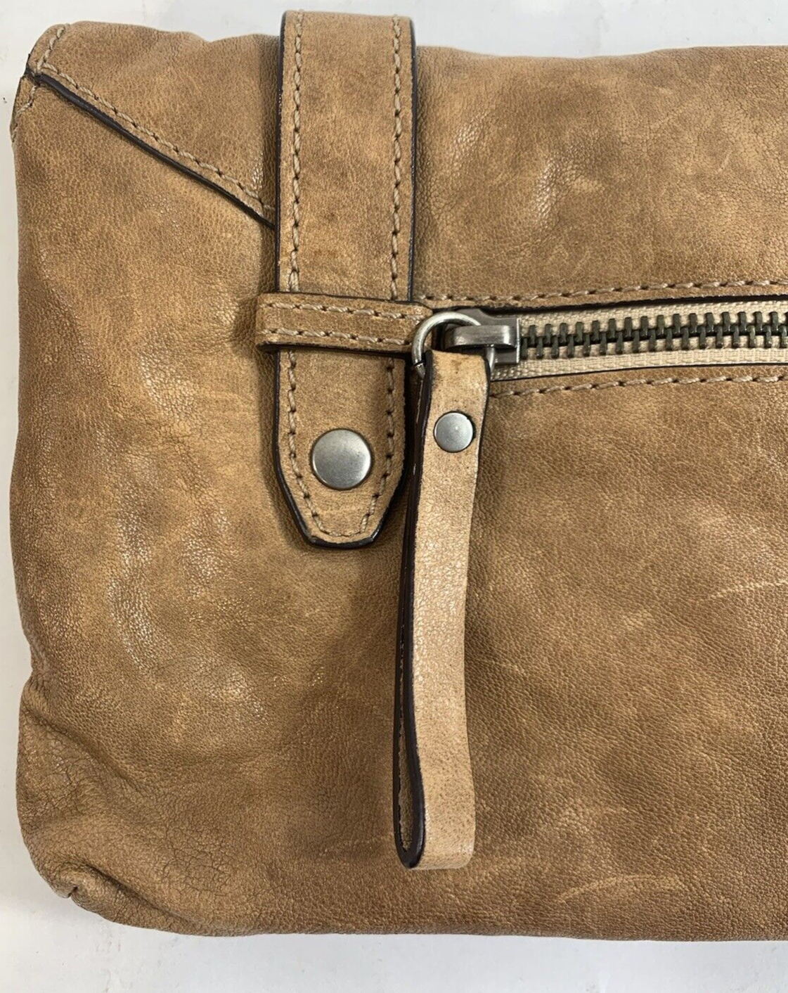 Juicy Couture Genuine Leather Tan Brown Clutch RN52002/CA16396