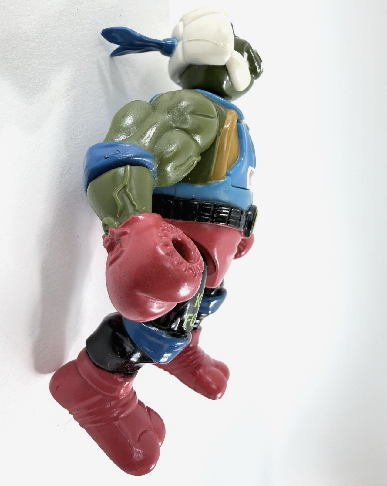 Playmates 1992 TMNT 6" Kowabunga Kickboxing Leo & Complete Accessories - Tested