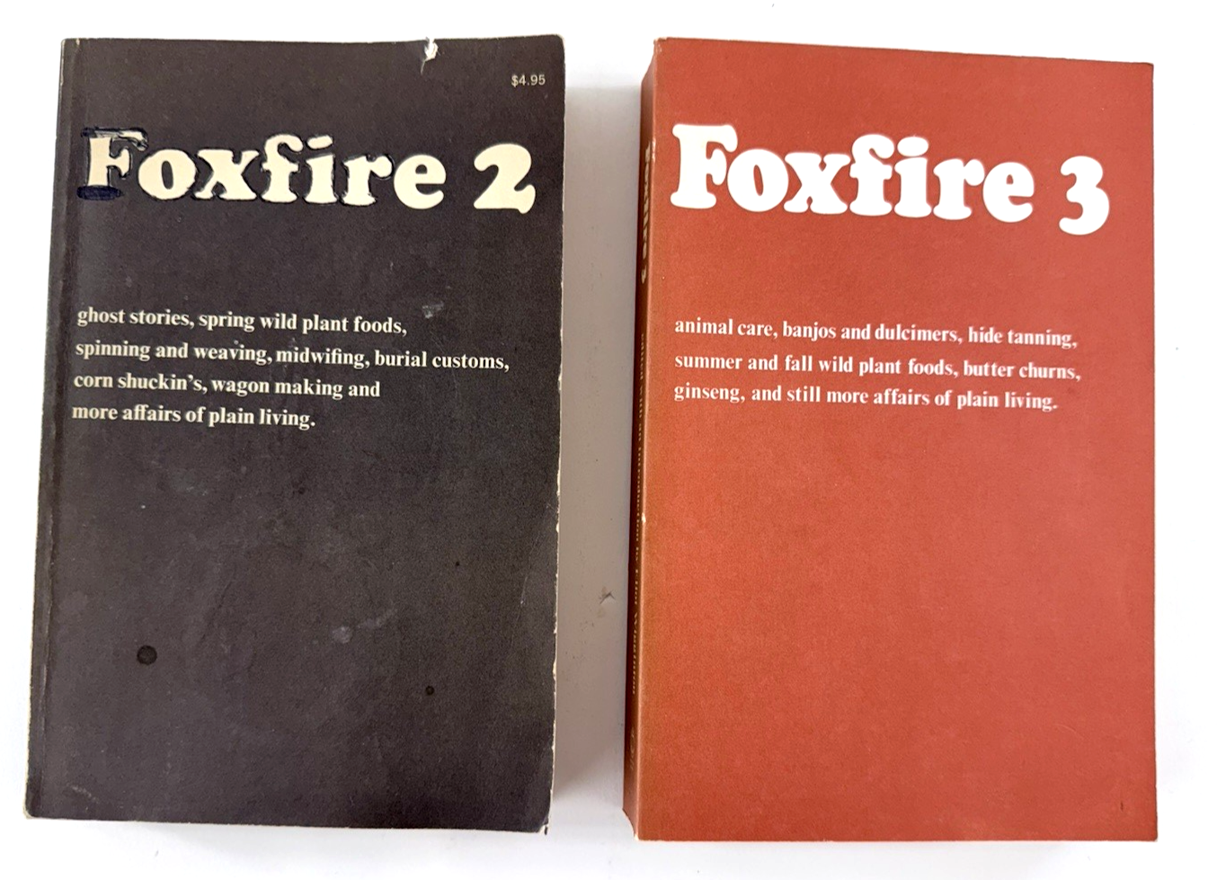 Foxfire Book Series #2 3 4 6 7 8 9 Eliot Wigginton Survival Homestead 1970s-80s