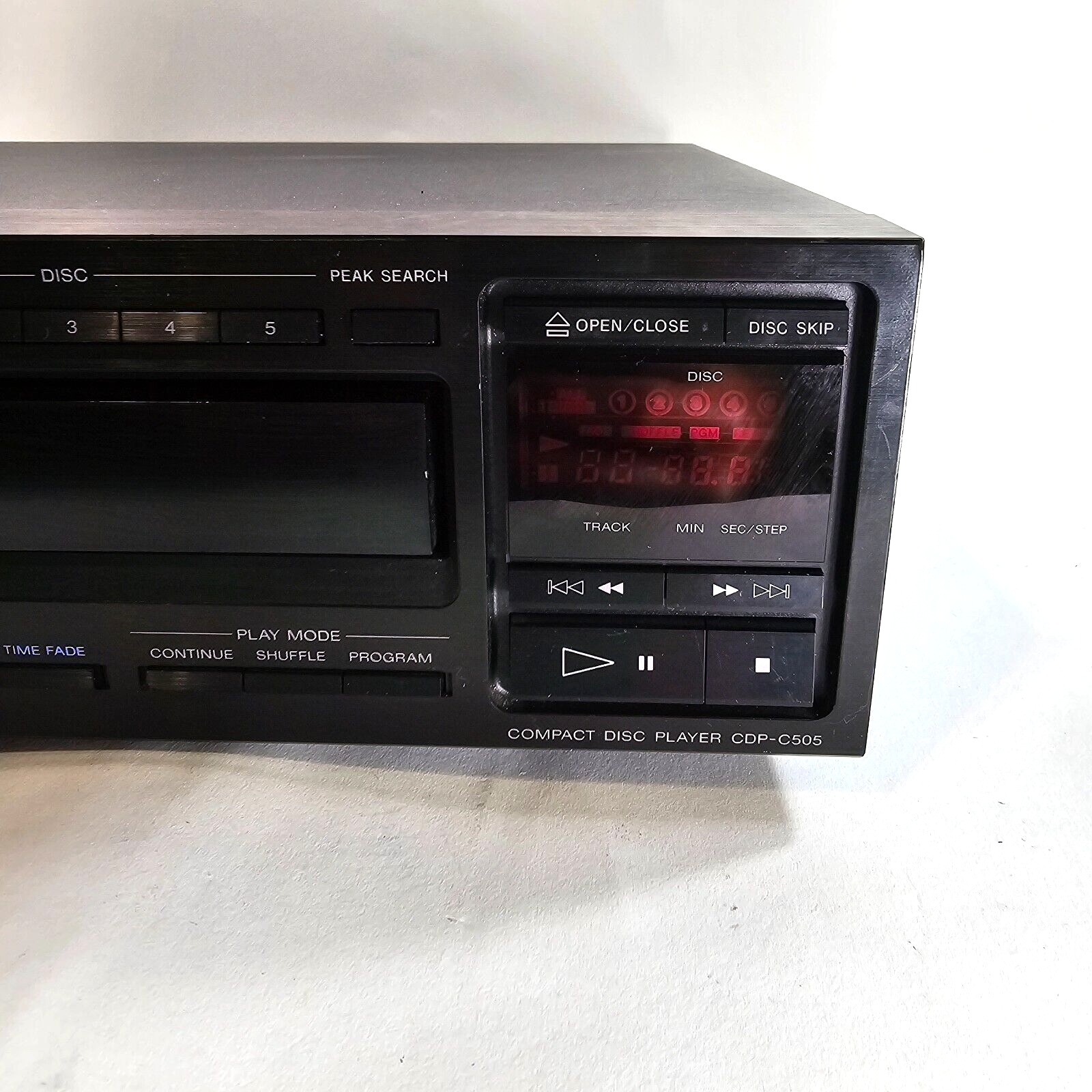 Sony CDP-C505 5 Disc CD Changer - Tested and Working - No Remote