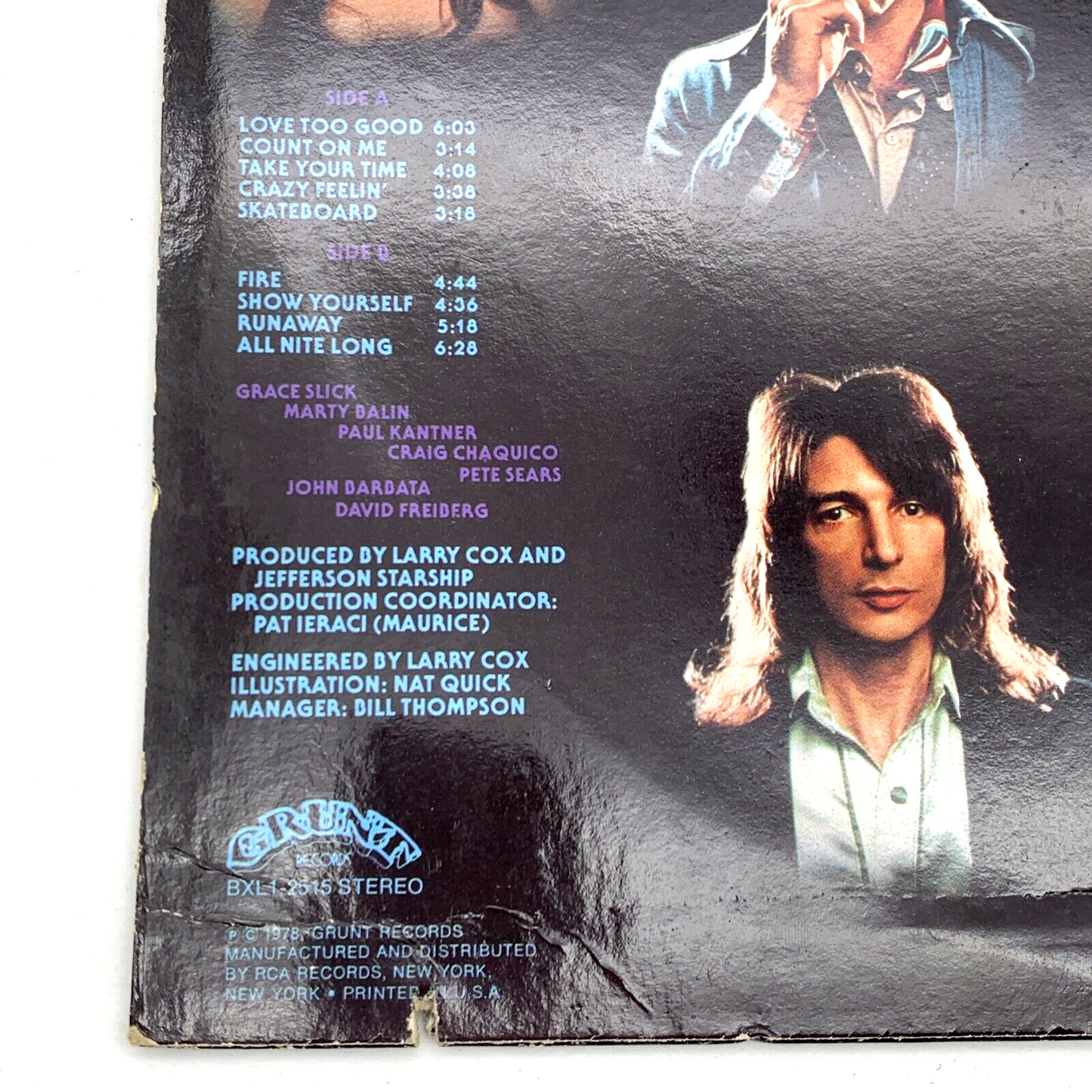 Jefferson Starship: Earth (Vinyl LP, 1978) BXL1-2515 - Tested and Working