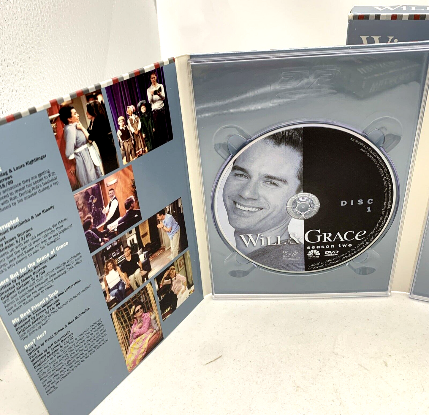 Will & Grace - Season 1 (DVD TV Box Set Bundle, 8-Discs) and Season 2 - Tested