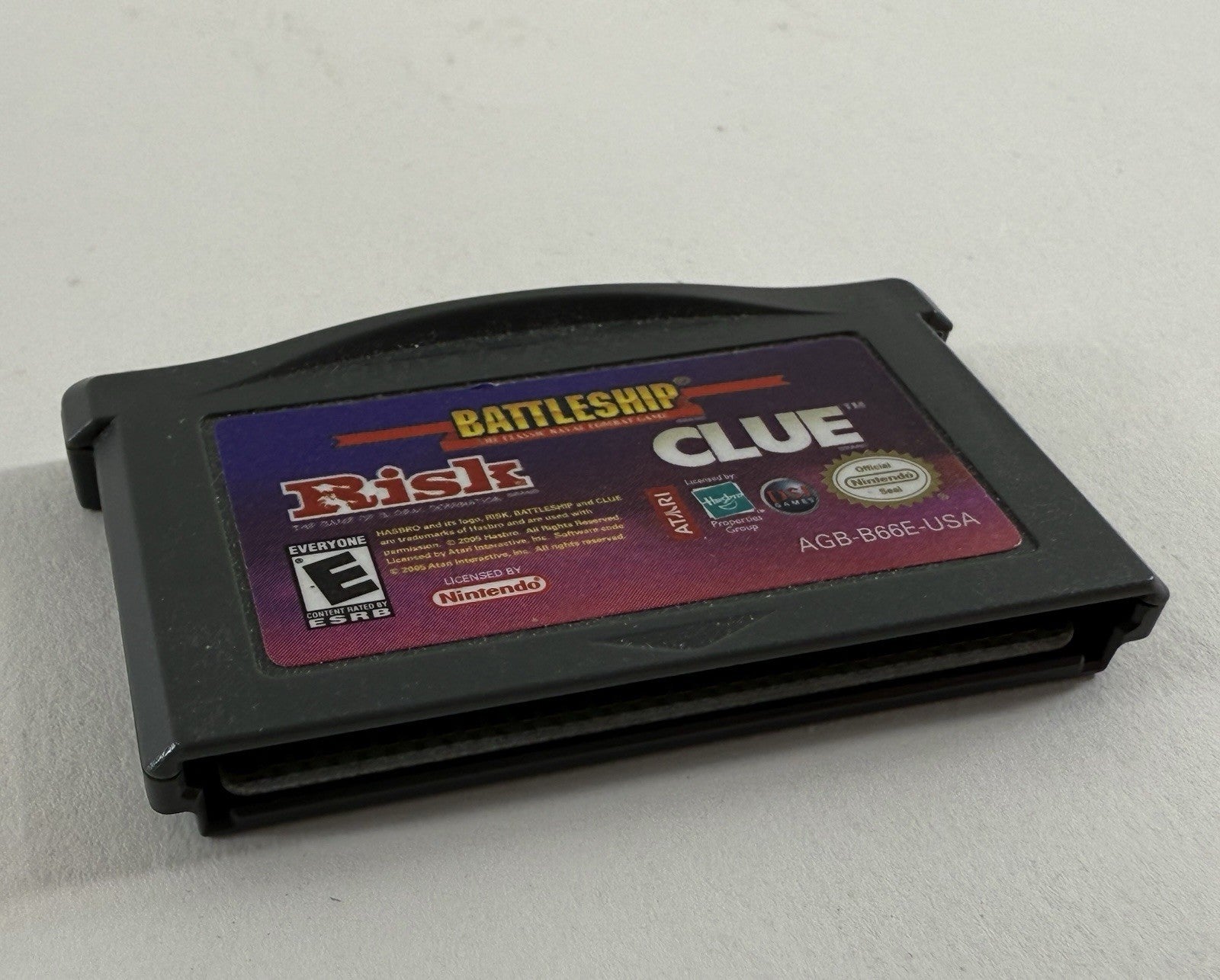 Battleship Risk Clue (GameBoy Advance, 2005) Game Cartridge - Tested