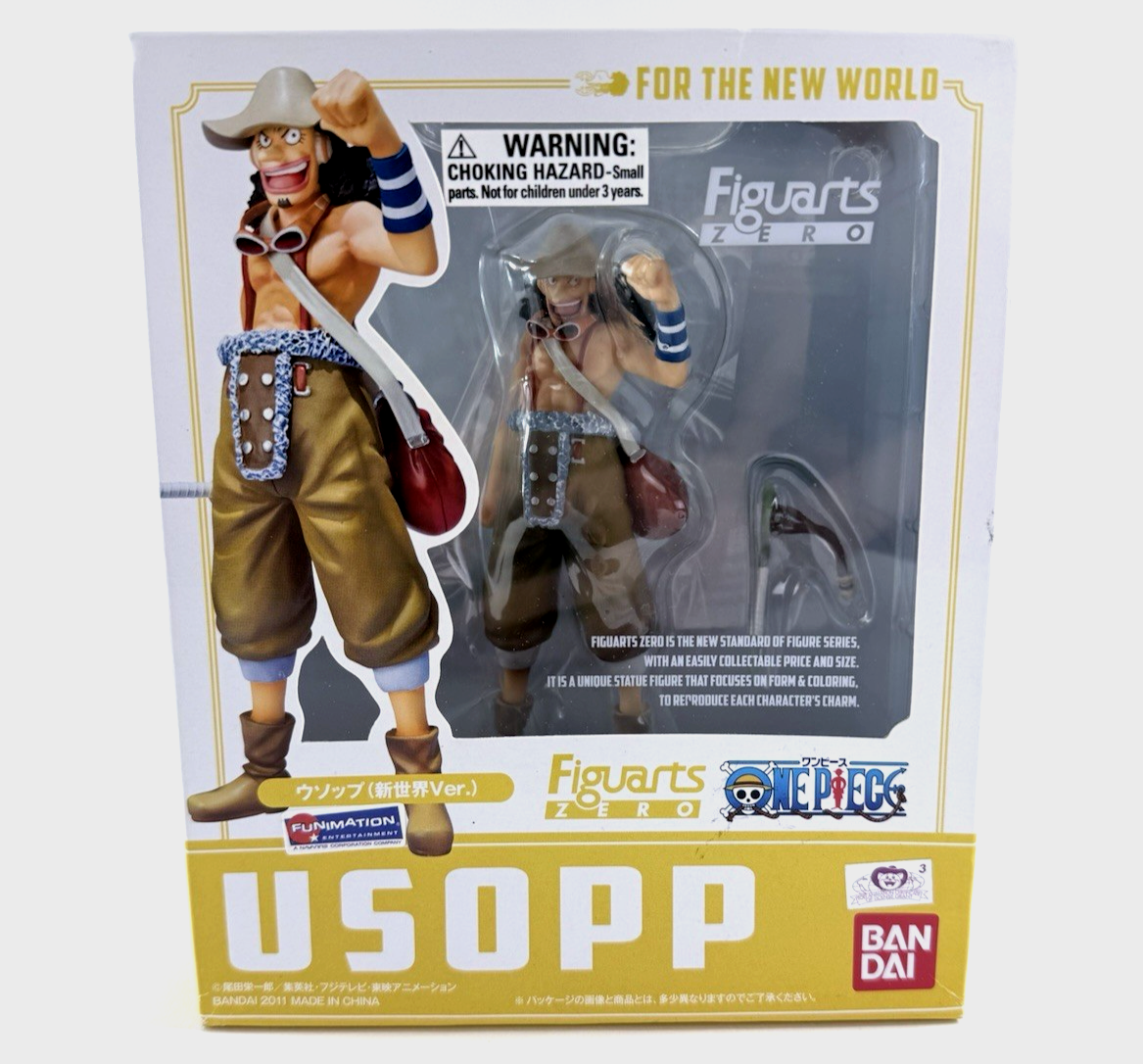 Bandai Figuarts Zero One Piece 6"  Usopp Figure New World Ver. with Box - Read