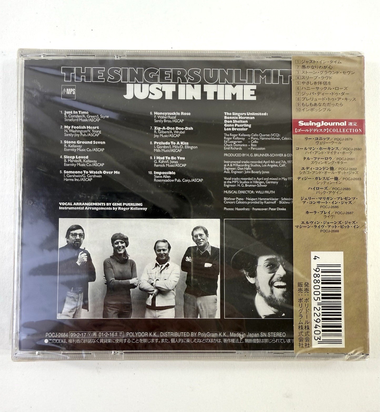 The Singers Unlimited - Just In Time (Japan CD, POCJ-2684, MPS, 24 Bit) Sealed