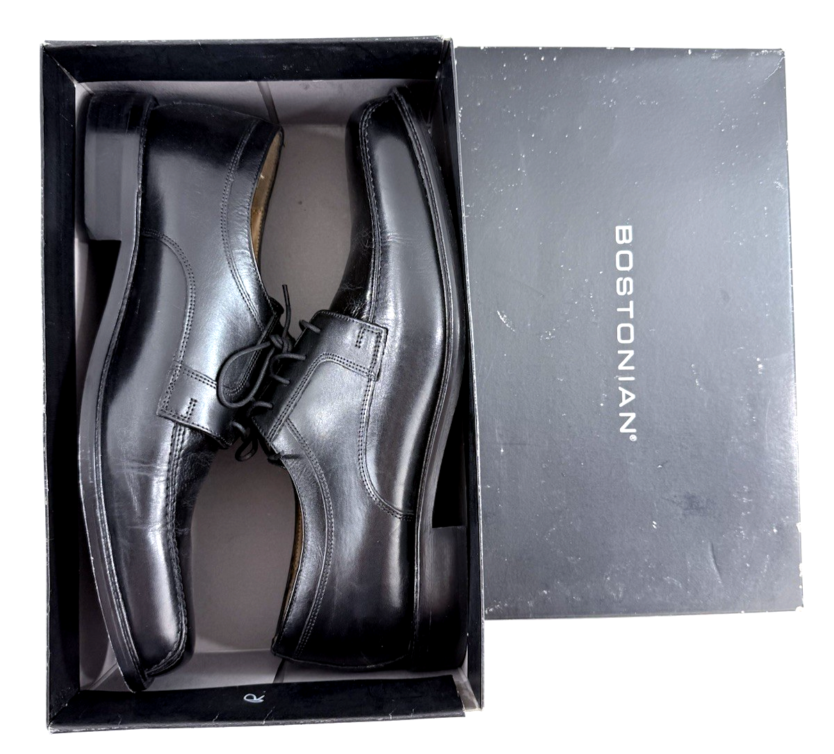Bostonian Black Leather Men’s Oxford Shoes Size 13 D with Original Box