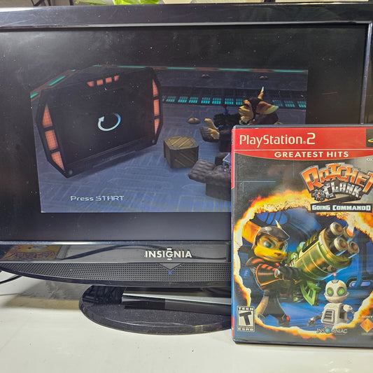 Ratchet & Clank: Going Commando (Sony PlayStation 2, 2004) Game Case Manual Reg.