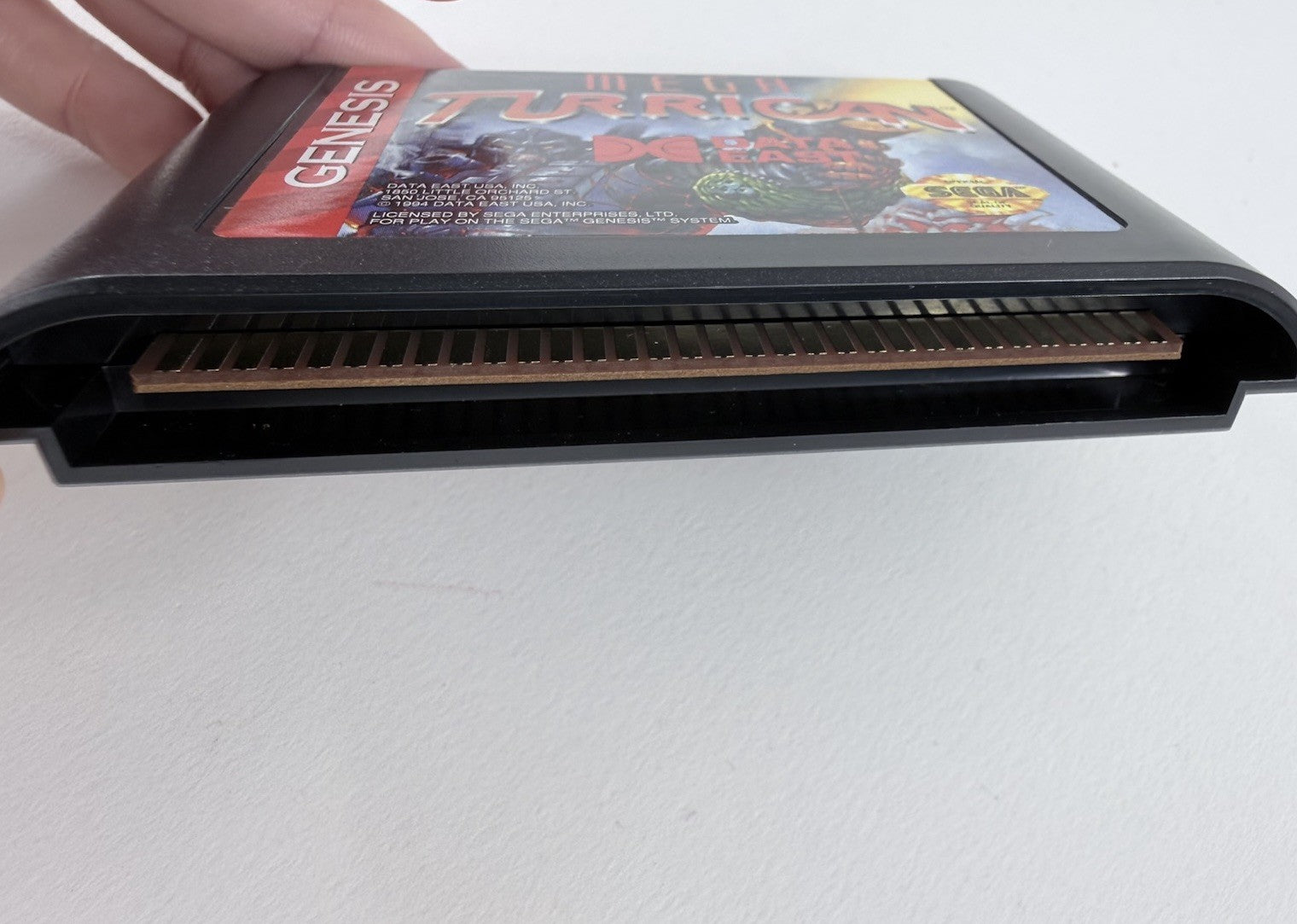 Mega Turrican (Sega Genesis, 1994) Game Case Manual Registration - Tested