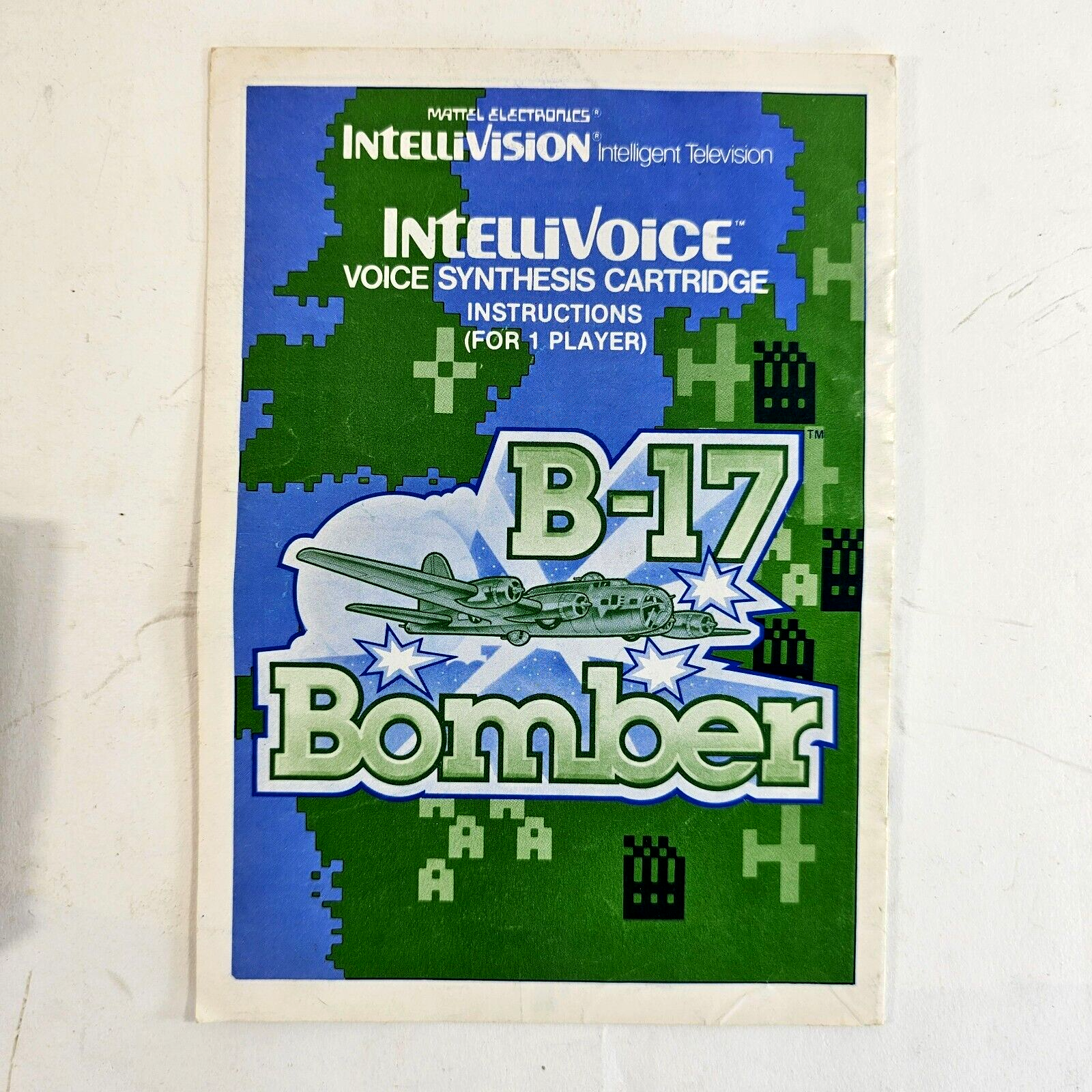 Space Spartans (Intellivision bundle) B-17 Bomber Game Cartridges and Manuals