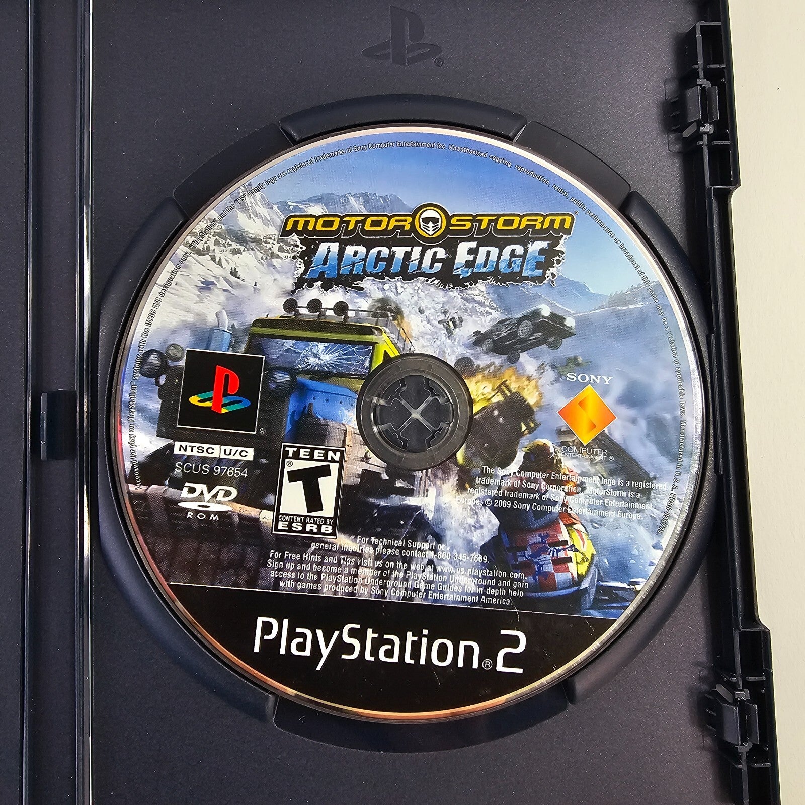 MotorStorm: Arctic Edge (Sony PlayStation 2, 2009) Game Case Manual - Tested