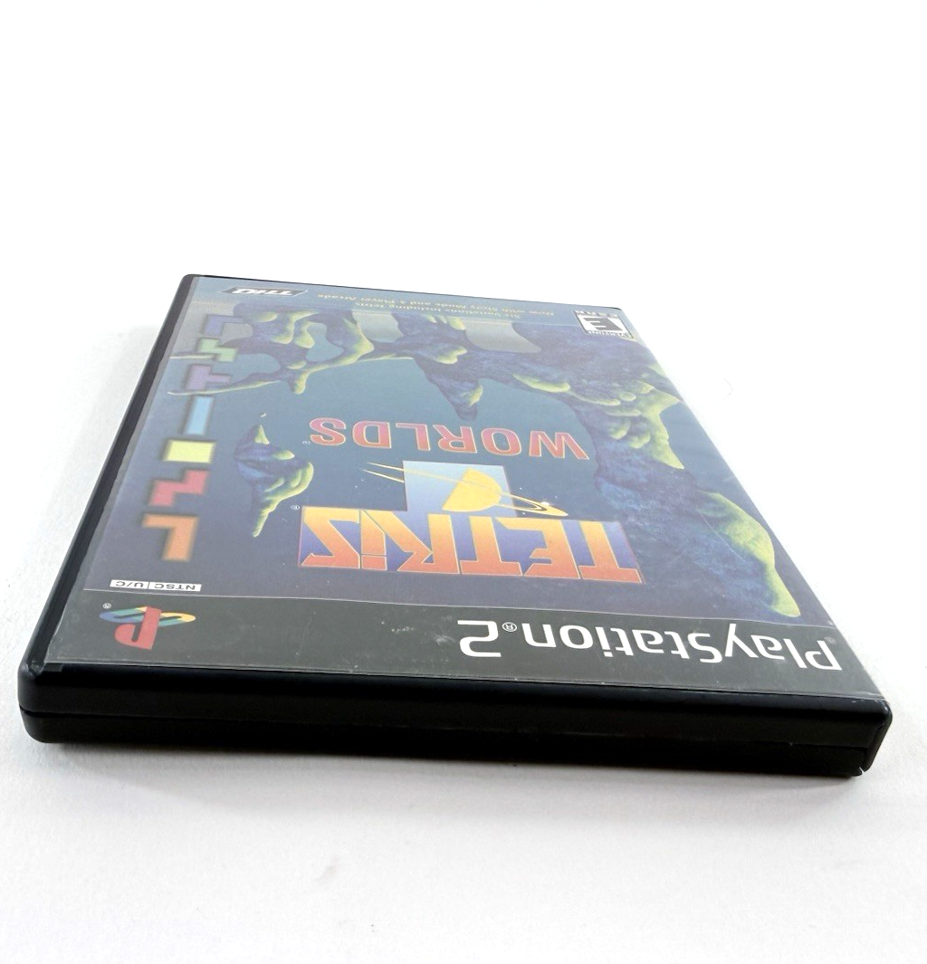 Tetris Worlds -- Roger Dean Variant (PlayStation 2, 2002) Game and Case - Tested