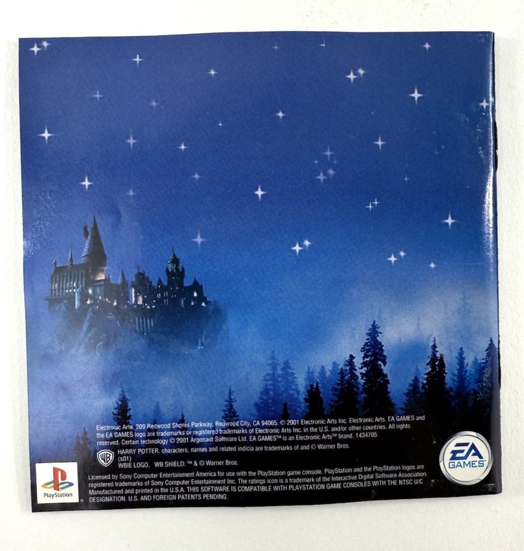 Harry Potter and the Sorcerer's Stone (PlayStation, 2001) Game Case Manual Reg.