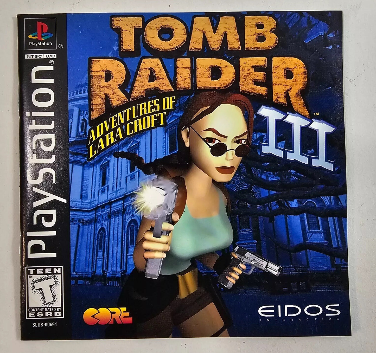 Tomb Raider III: Adventures of Lara Croft (Sony PlayStation 1, 1998) Complete