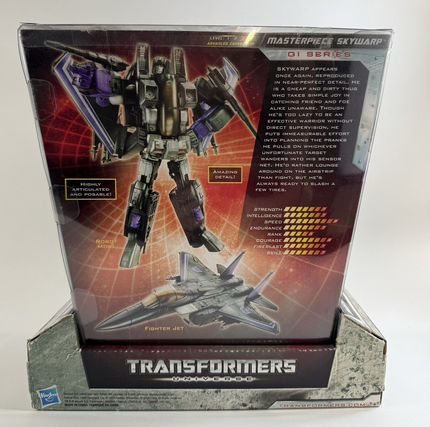 Hasbro Transformers Universe Masterpiece Skywarp G1 Series Action Figure + Box