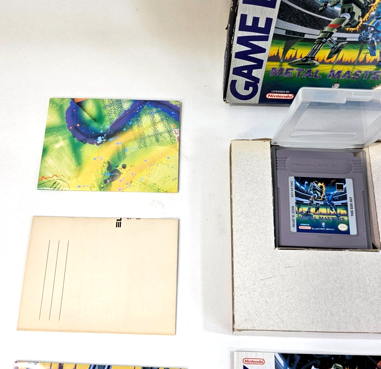 Metal Masters (Nintendo Game Boy, 1991) Game Box Manual Inserts Posters - Tested