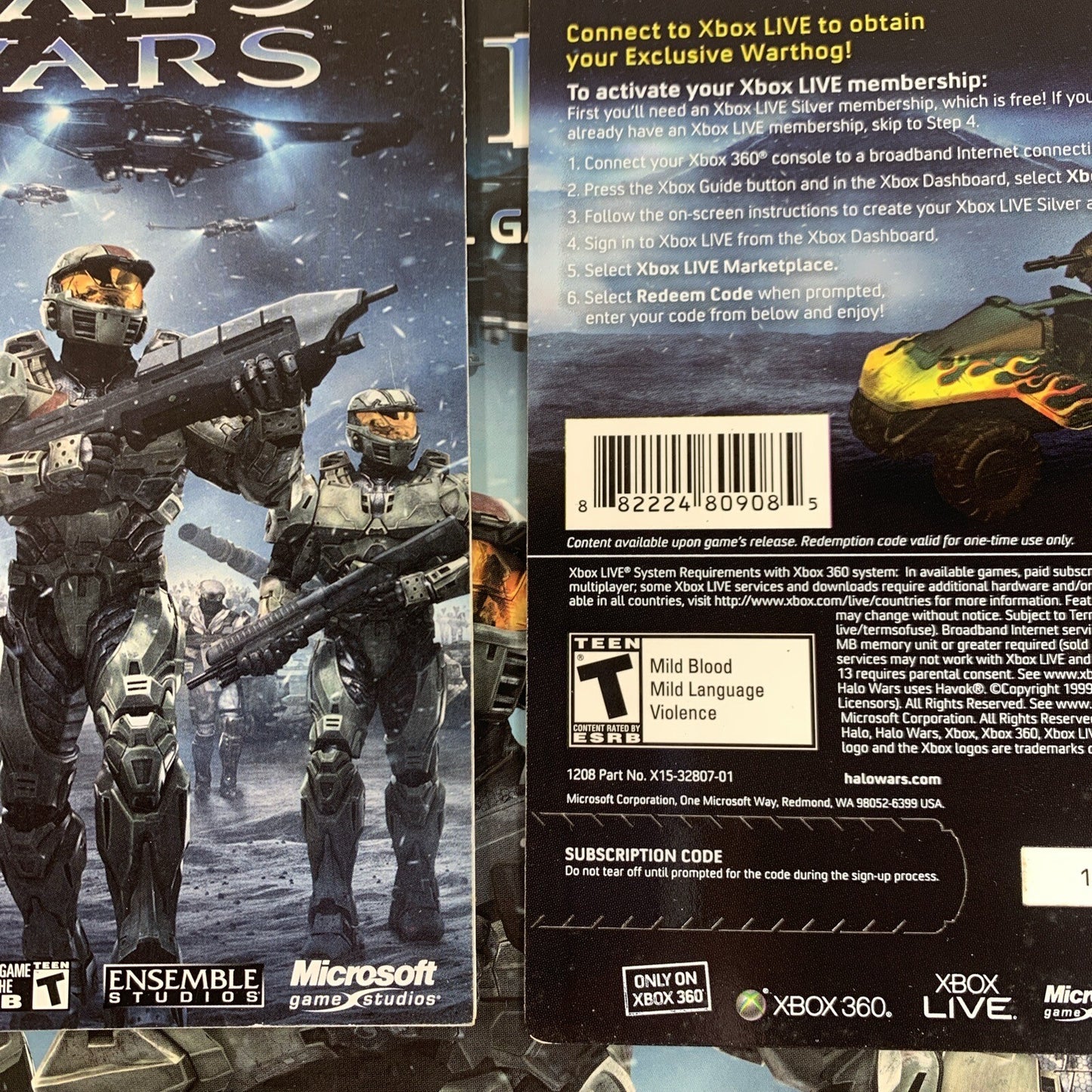 Halo Wars: Platinum Hits (Xbox 360, 2009) and Prima Official Strategy Guide