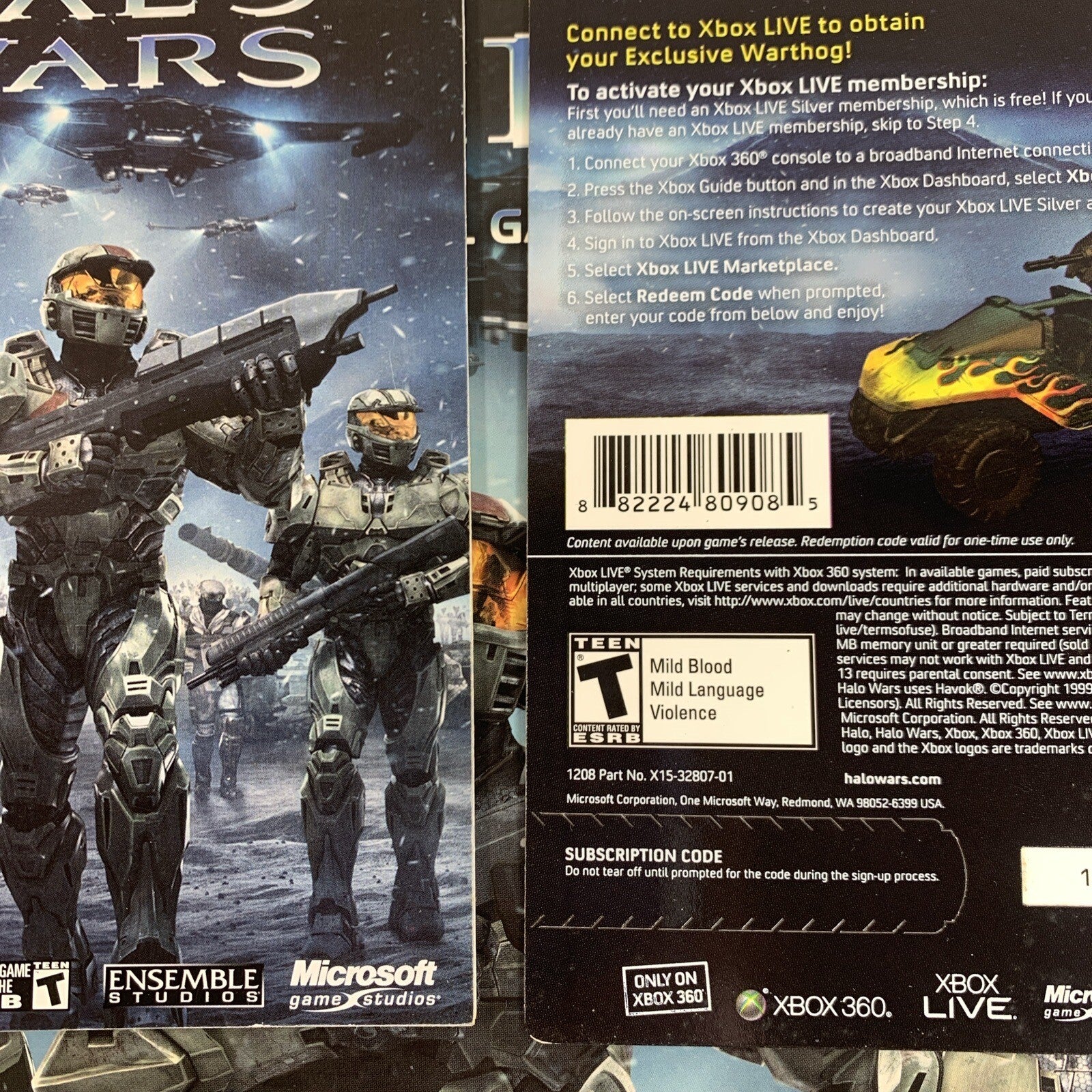 Halo Wars: Platinum Hits (Xbox 360, 2009) and Prima Official Strategy Guide