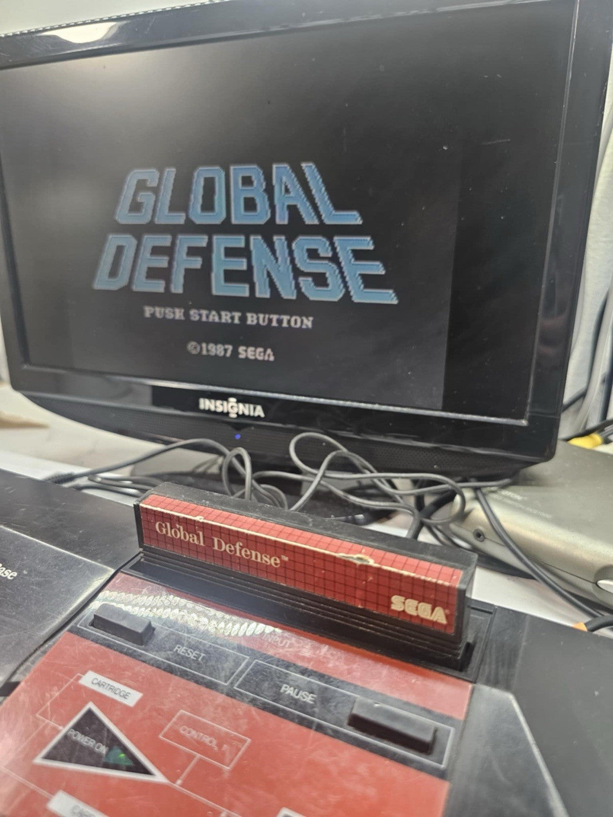 Global Defense (Sega Master System, 1987) Game Cartridge - Tested And Working