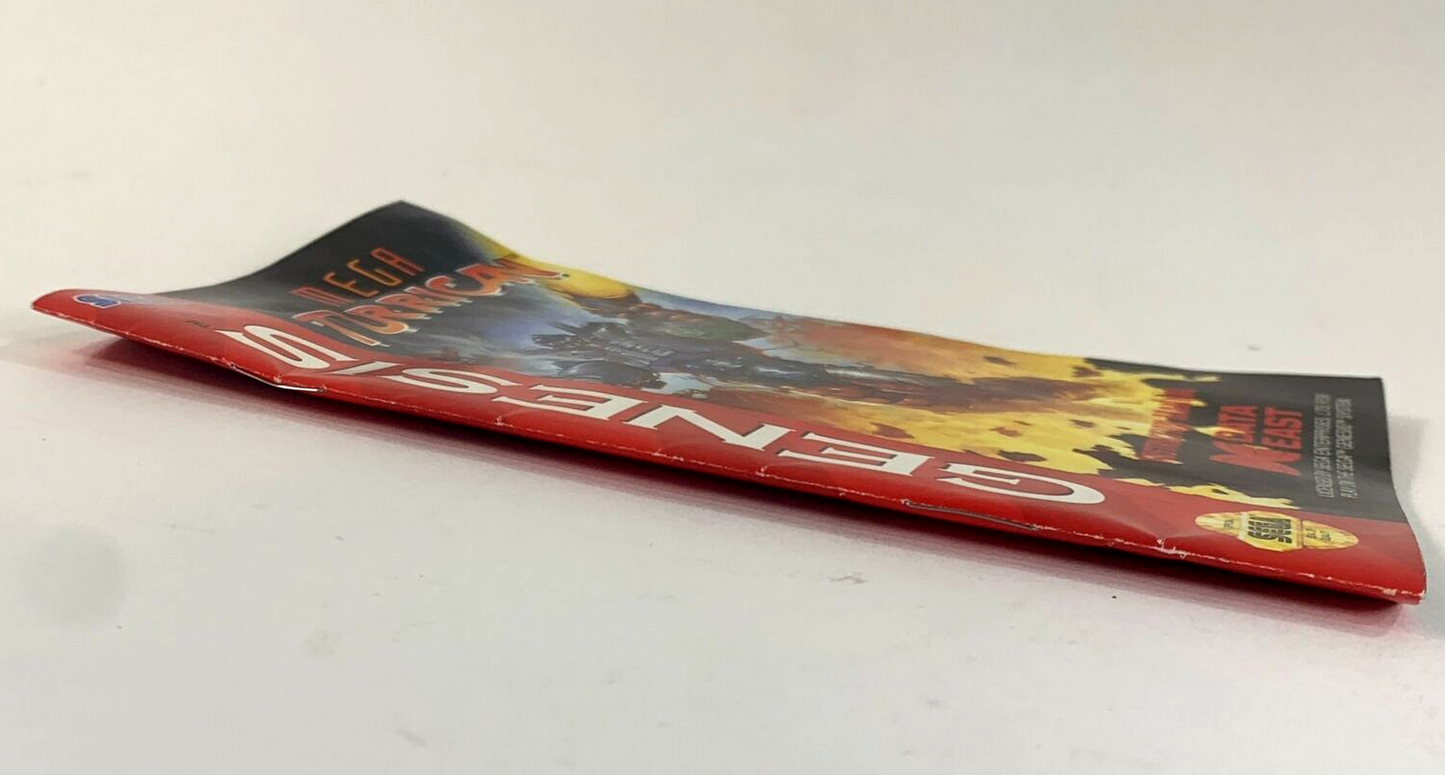 Mega Turrican (Sega Genesis, 1994) Game Case Manual Registration - Tested