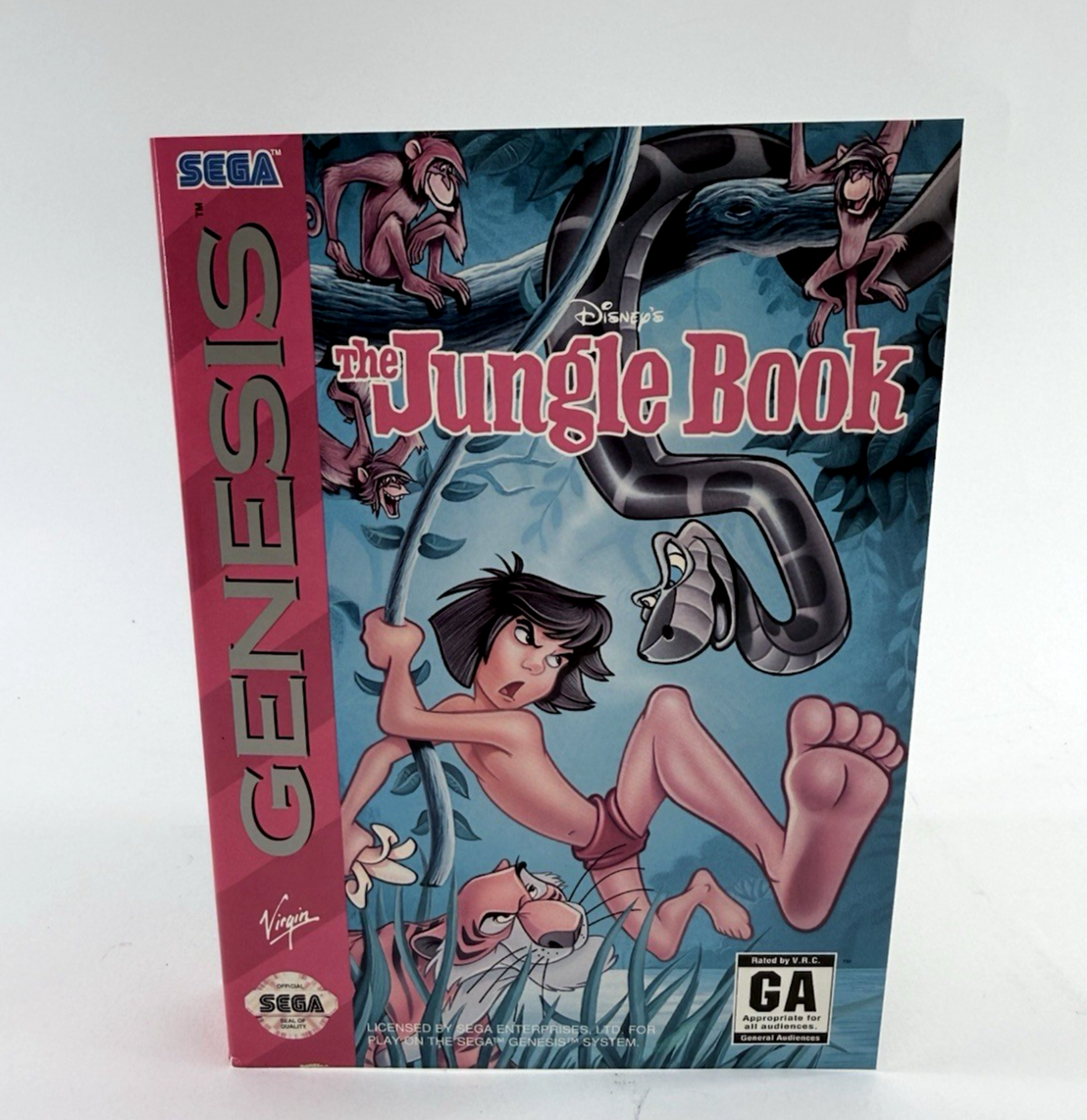 Disney's The Jungle Book (Sega Genesis, 1994) Game and Case - Tested and Working
