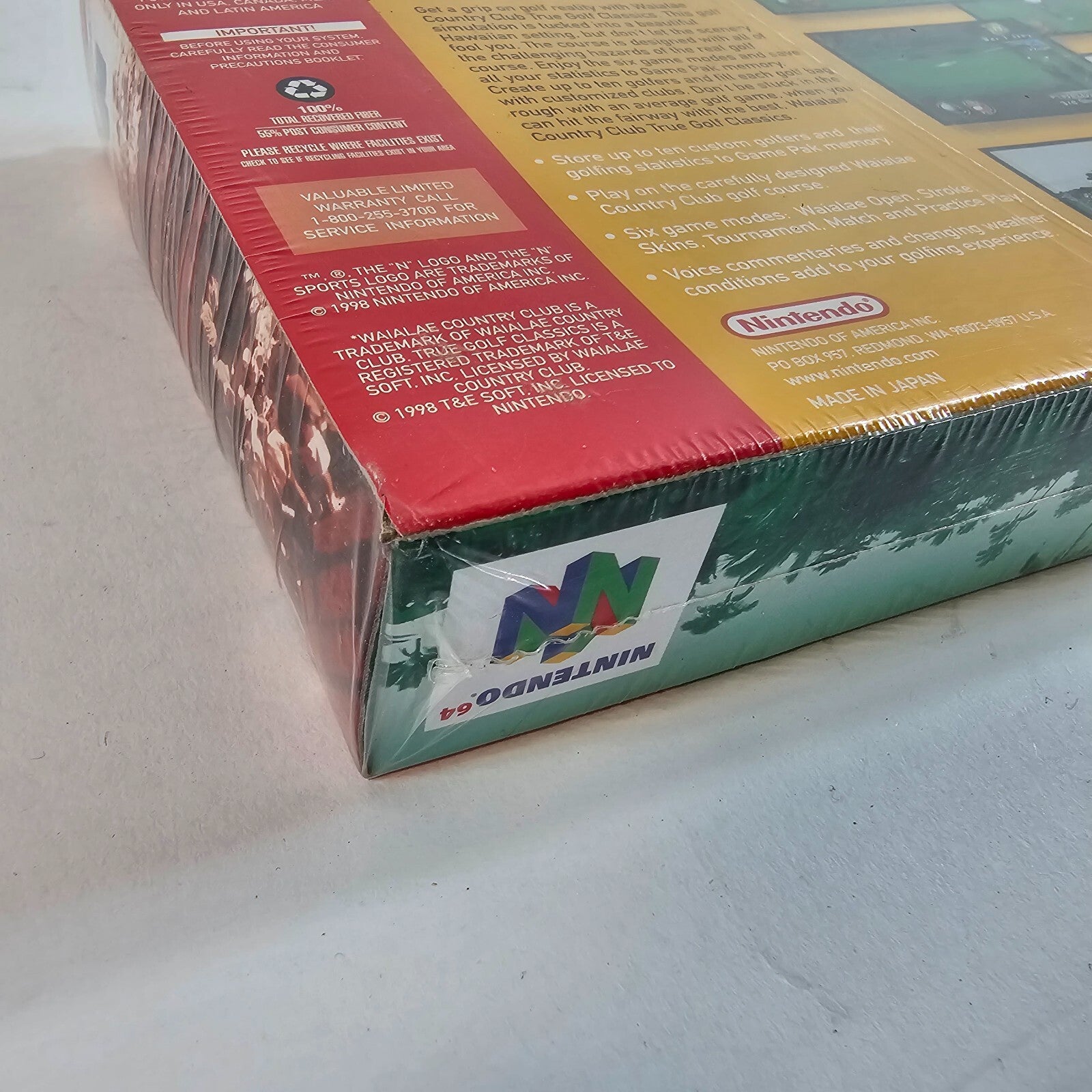 True Golf Classics: Waialae Country Club Nintendo 64, 1998 New READ DESCRIPTION