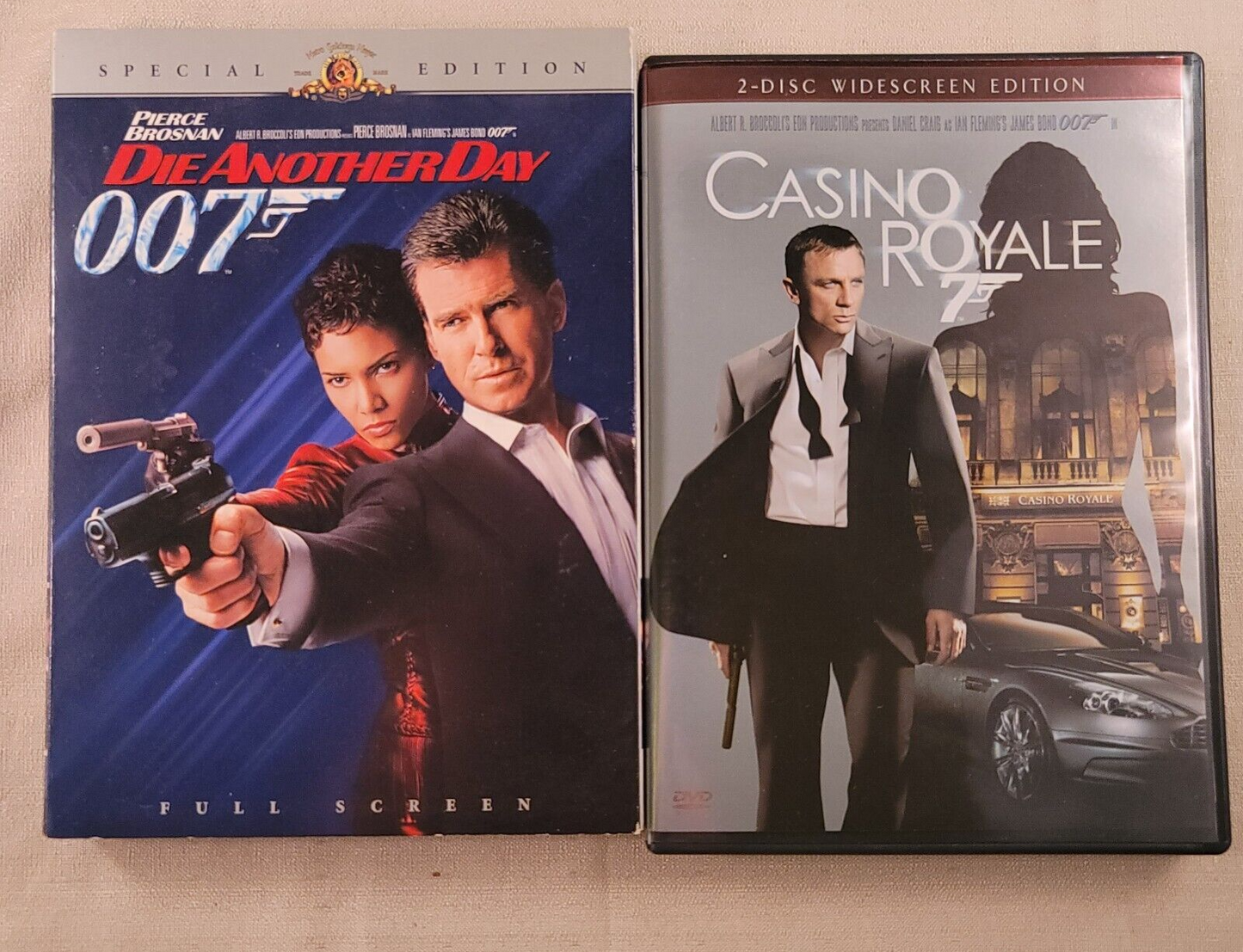 Casino Royale (Two-Disc Widescreen Edition DVD) and Die Another Day 007 Lot