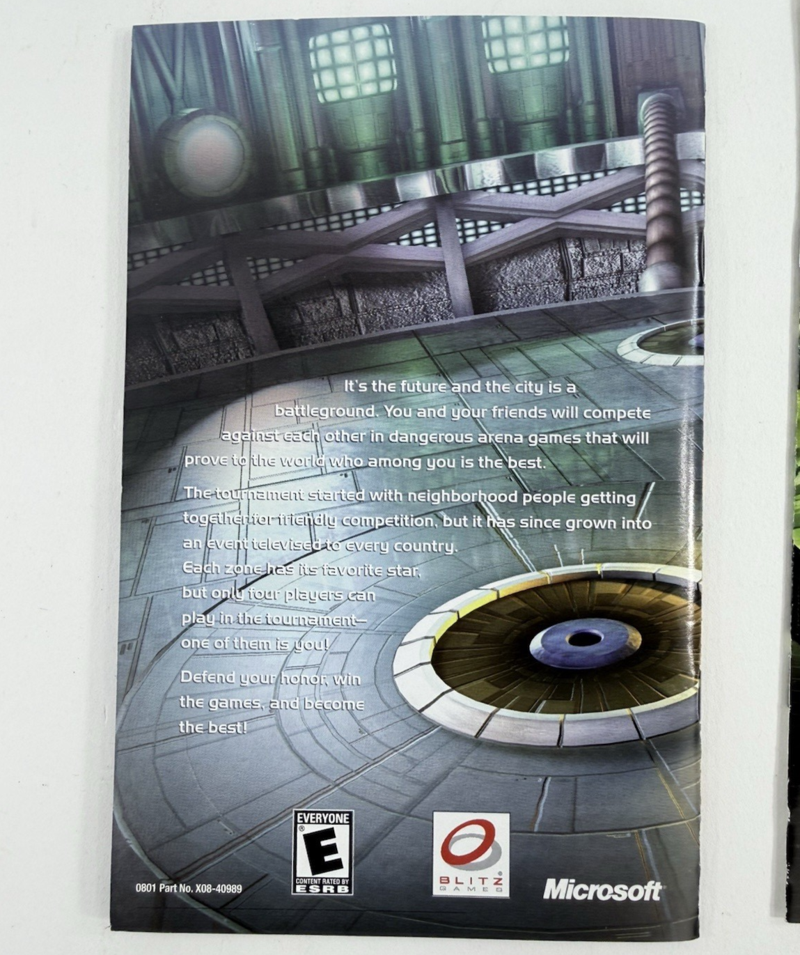 Fuzion Frenzy (Microsoft Xbox, 2001) Game Case Manual Micosoft Insert - Tested