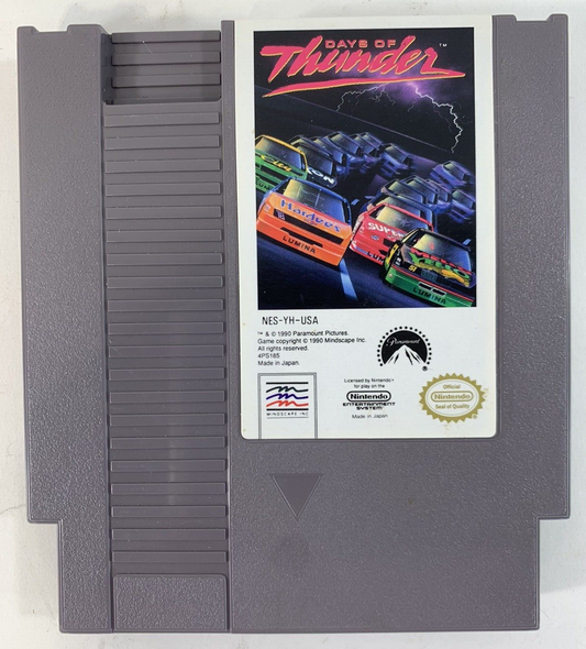 Days of Thunder (Nintendo Entertainment System, 1990) Game Cartridge - Tested