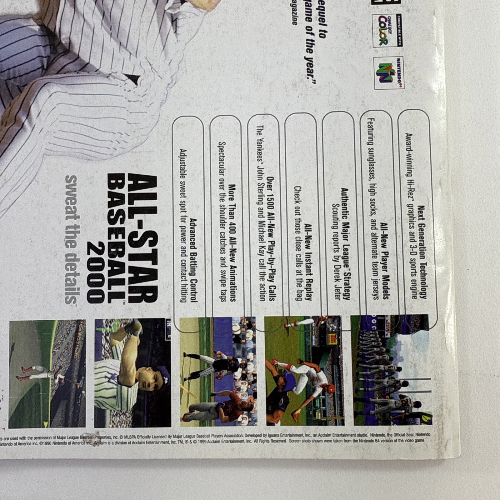 Nintendo Power Magazine Vol. 120 May 1999 with Harrier 2001 Poster and Inserts