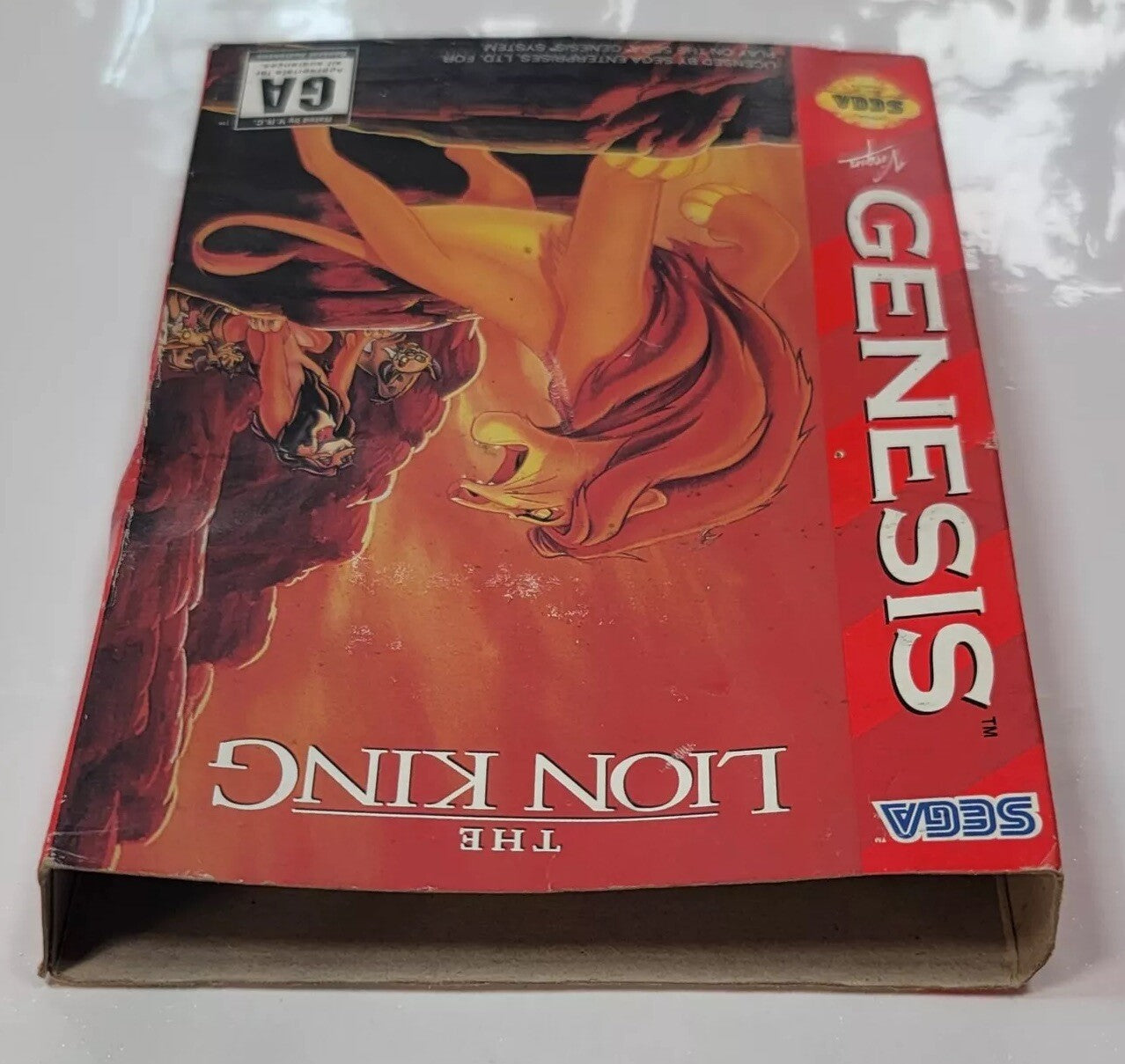 The Lion King (Sega Genesis, 1994) Game Box Manual Insert - Tested and Working