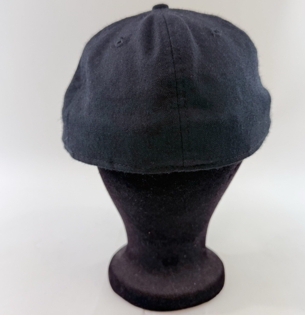 Blac Label Premium Skull Eagle 7 3/8 Black Embroidered Streetwear Fitted Cap