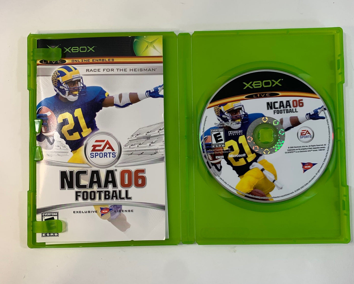 NCAA Football 06 (Microsoft Xbox, 2005) Game Case Manual - Tested