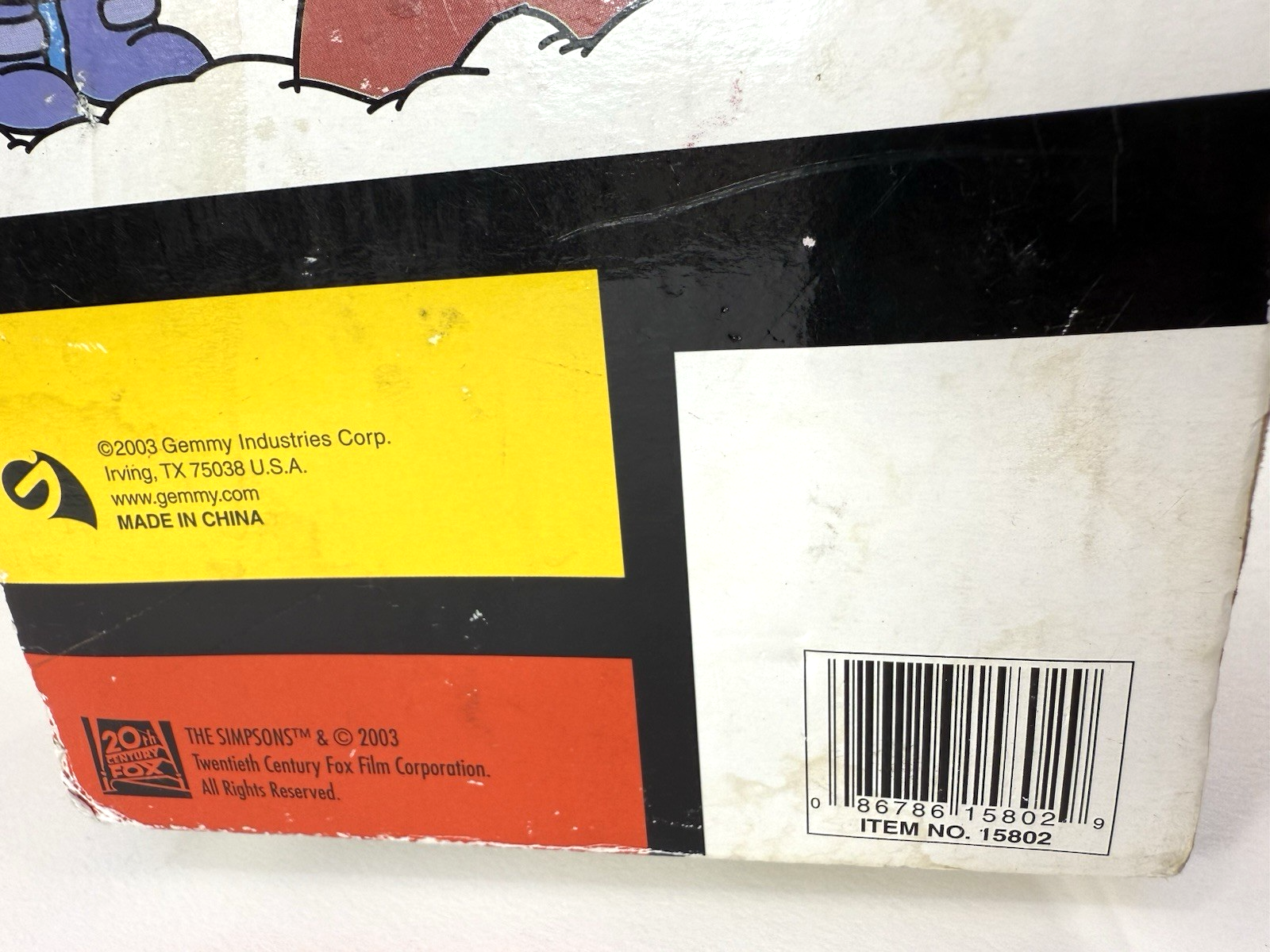 Gemmy 2002 Simpsons 12" Caroling Bart Animated Figure In Box - Read