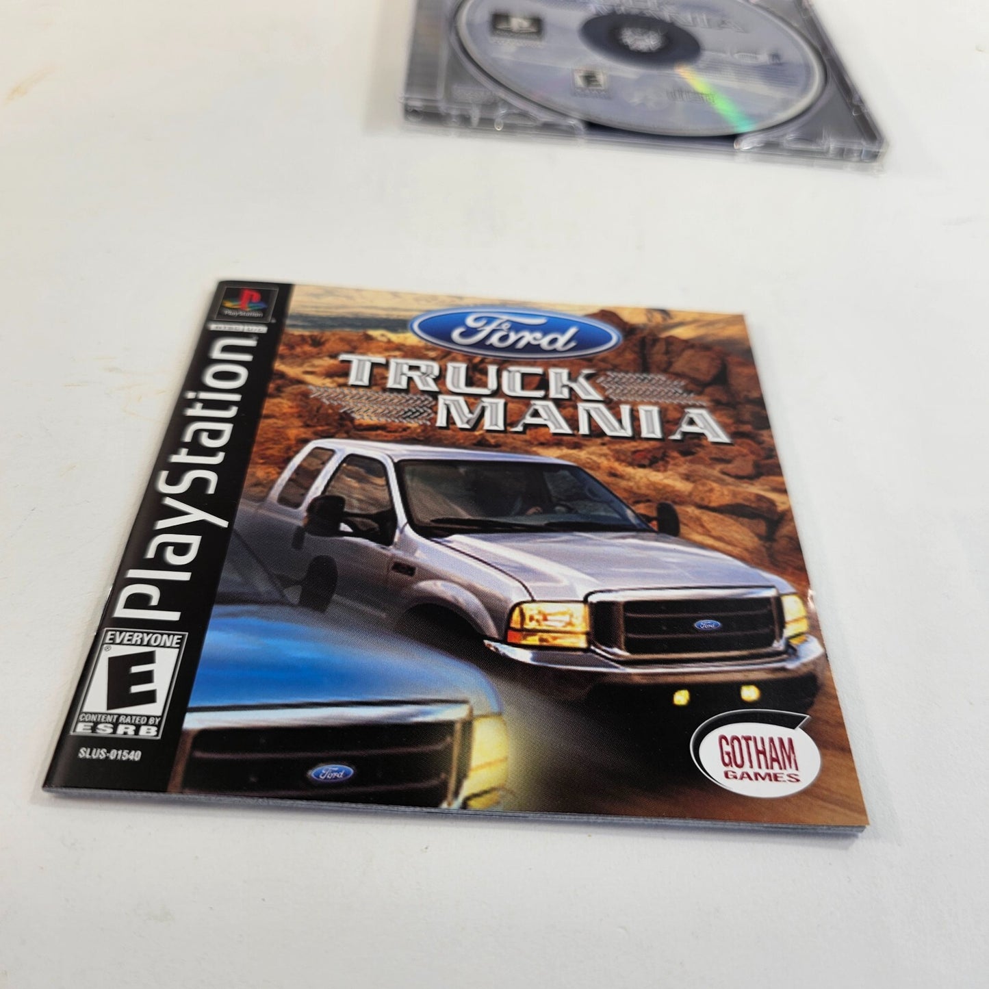 Ford Truck Mania (Sony PlayStation 1, 2003) Game Case Manual Registration Card