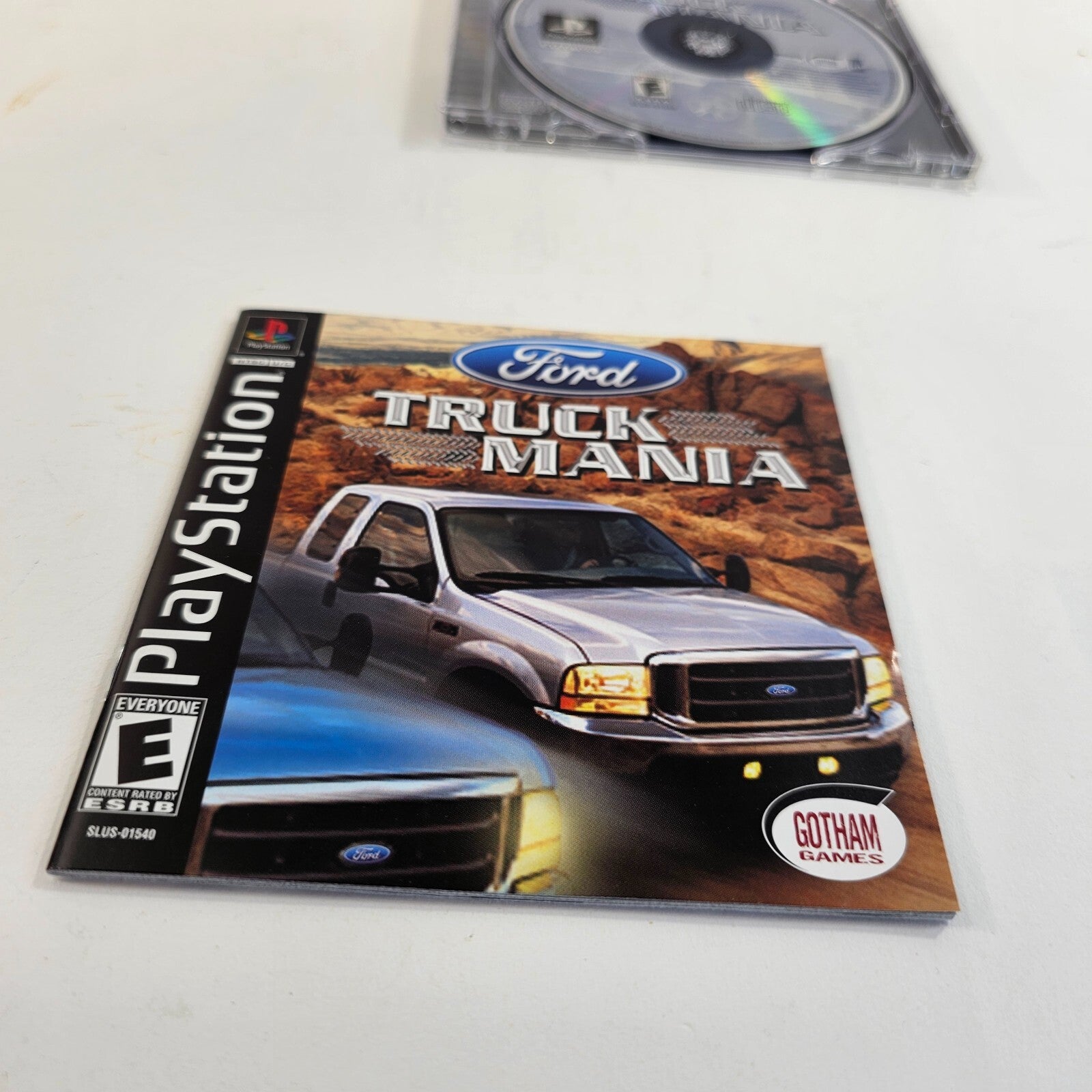 Ford Truck Mania (Sony PlayStation 1, 2003) Game Case Manual Registration Card
