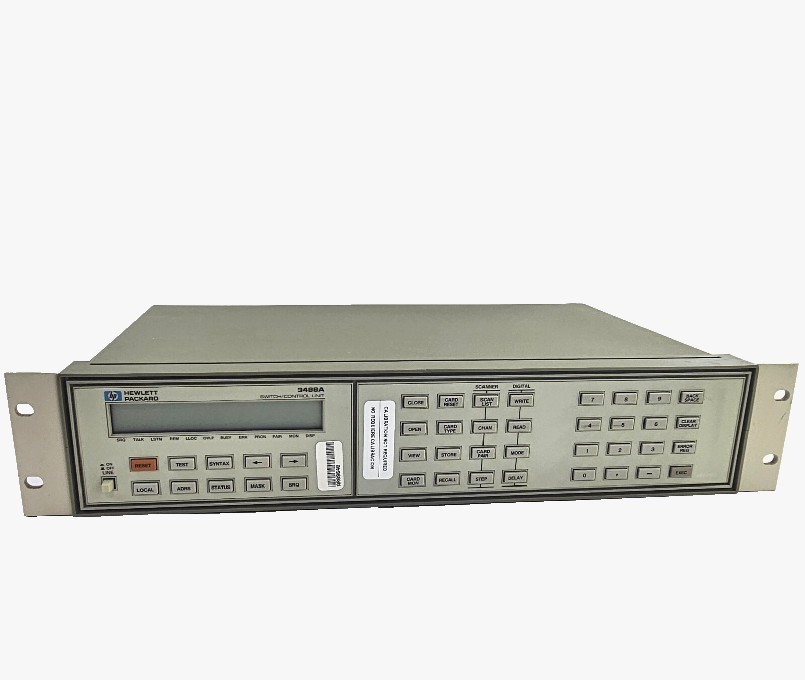 Hewlett Packard 3488A Switch / Control Unit with Mounting Brackets - Tested