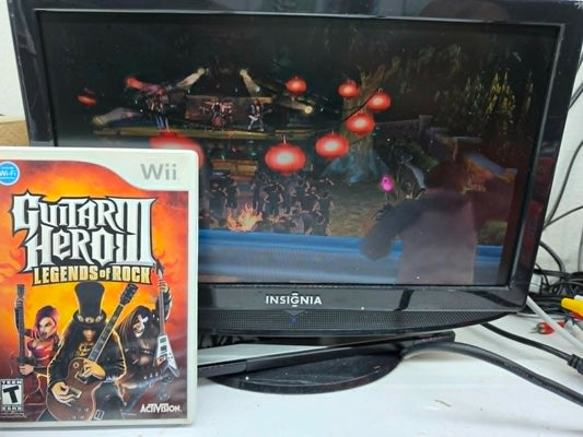 Guitar Hero 3 III Legends Of Rock (Wii, 2006) Game, Case, Manual - Tested