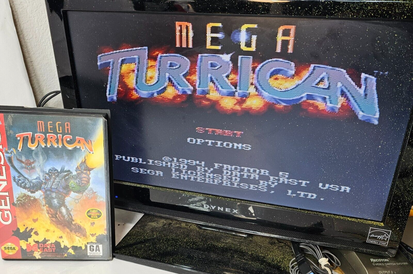 Mega Turrican (Sega Genesis, 1994) Game Case Manual Registration - Tested