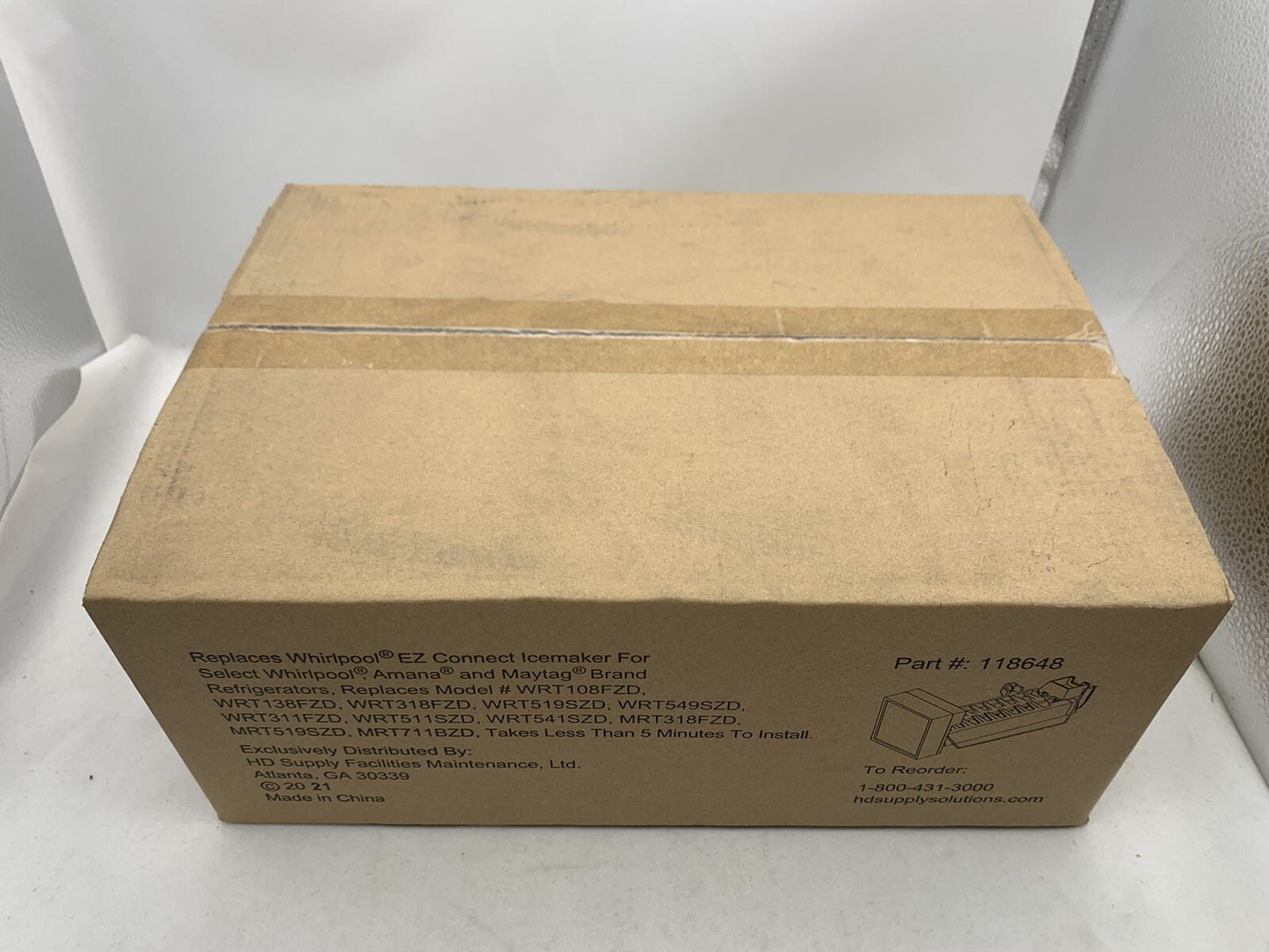 Replacement Ice Maker Kit Replaces Whirlpool EZ Connect Ice Maker Part#: 118648