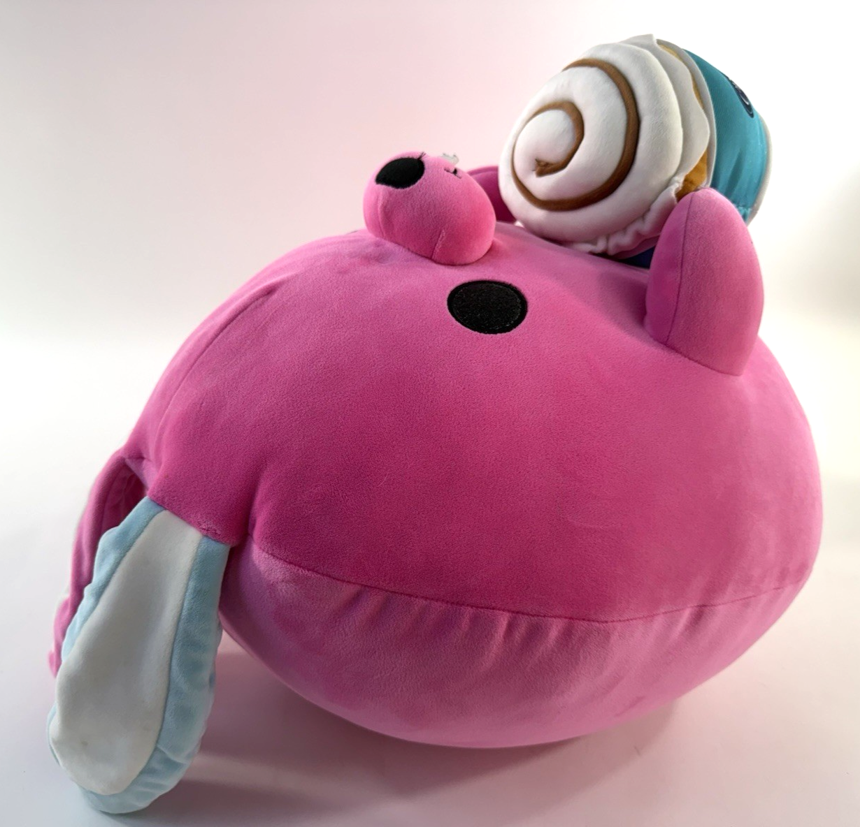 Zuru 14” Snackles Britney Pink Bunny Holding Cinnabon Plush