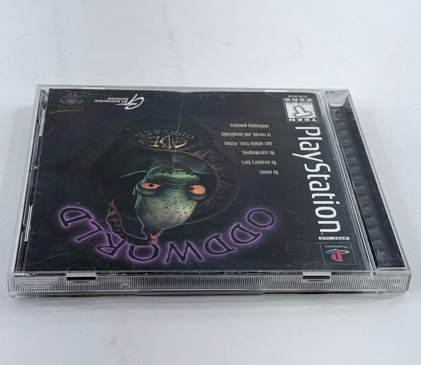 Oddworld: Abe's Oddysee (PlayStation, 1997) Game Case Manual Reg. Card - Tested