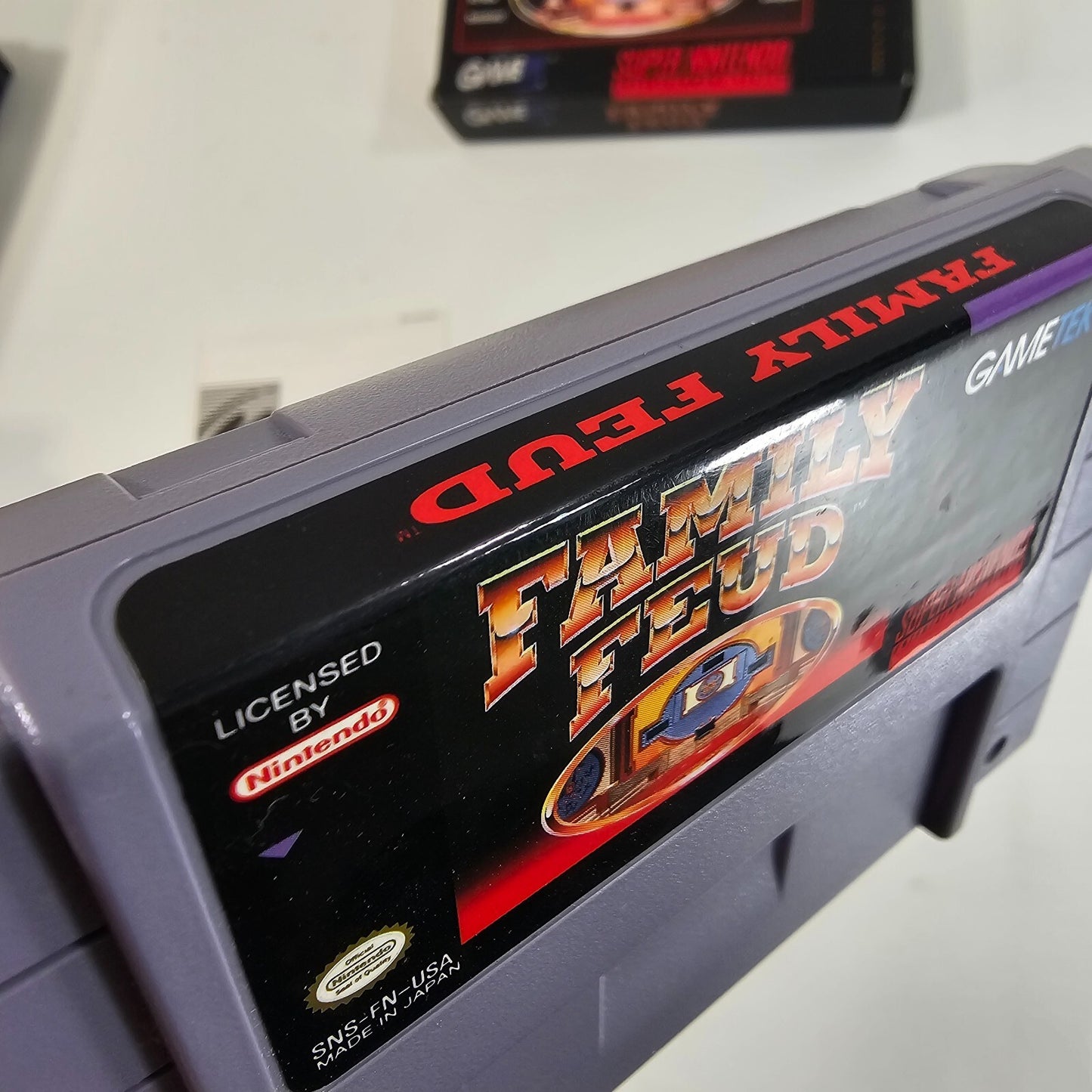 Family Feud (Super Nintendo Entertainment System, 1993) Game Box Manual Insert