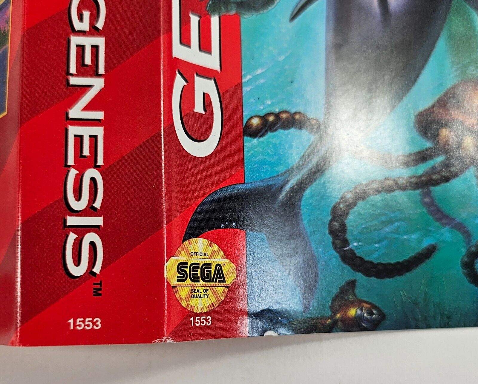 Ecco: The Tides of Time (Sega Genesis, 1994) Game Case Manual - Tested