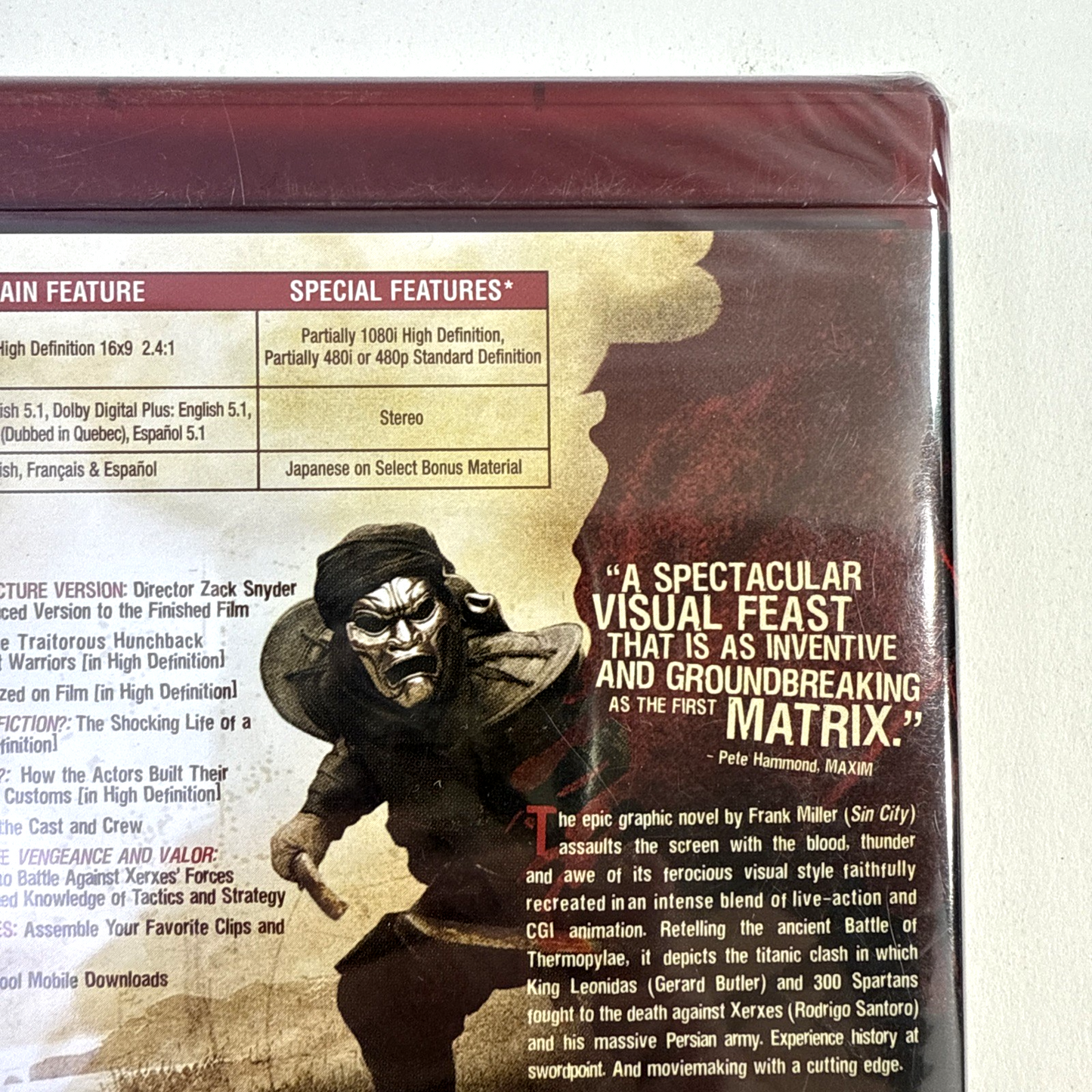 300 (HD DVD, 2007) Not For Resale -New, Factory Sealed Movie