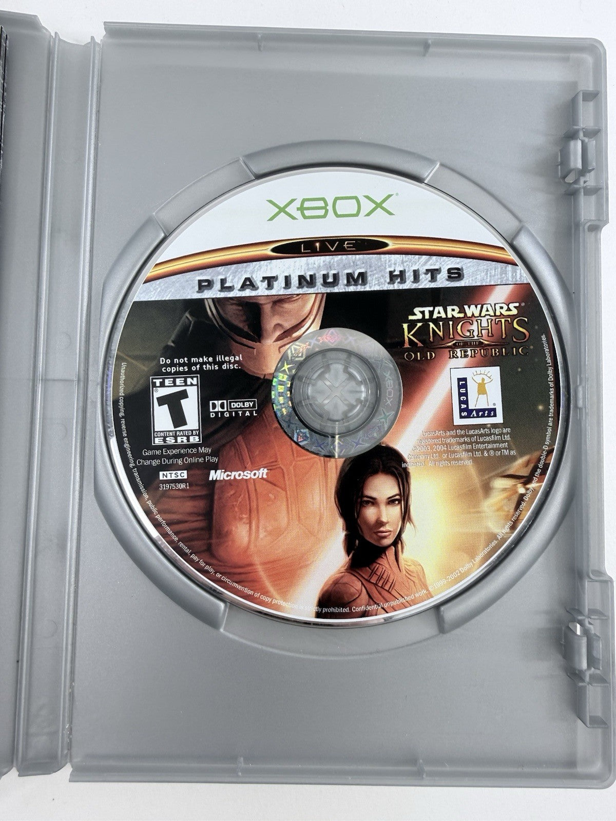 Star Wars Knights of the Old Republic (Xbox, 2004) Game, Case & Manual - Tested