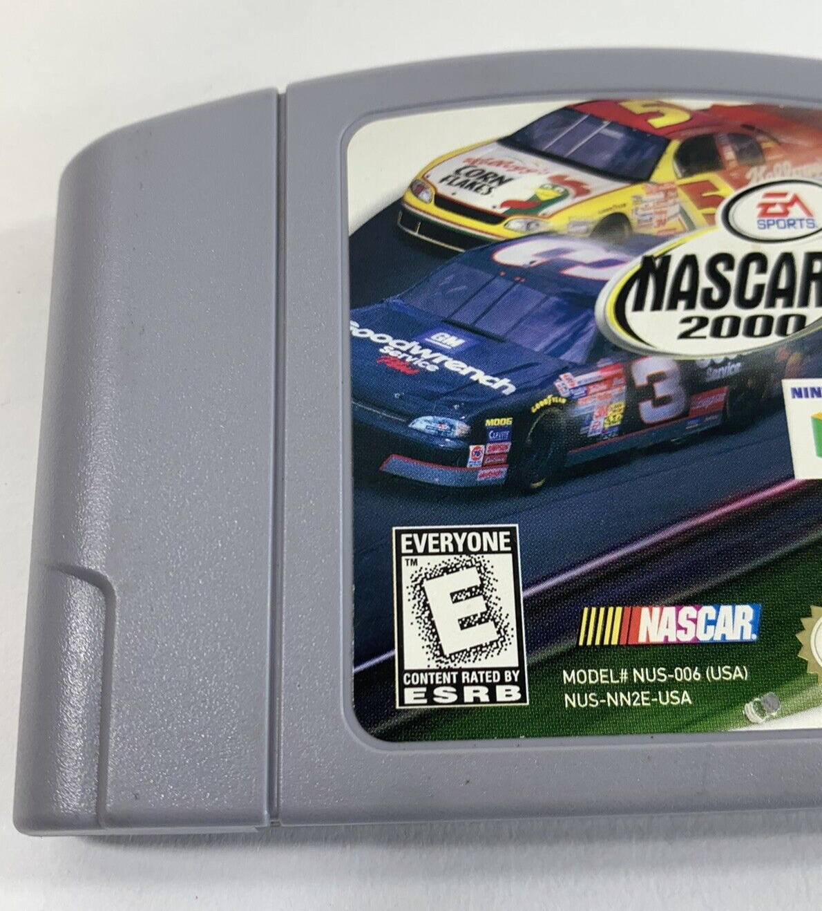Nascar 2000 (Nintendo 64, 1999) Authentic Game Cartridge - Tested and Working