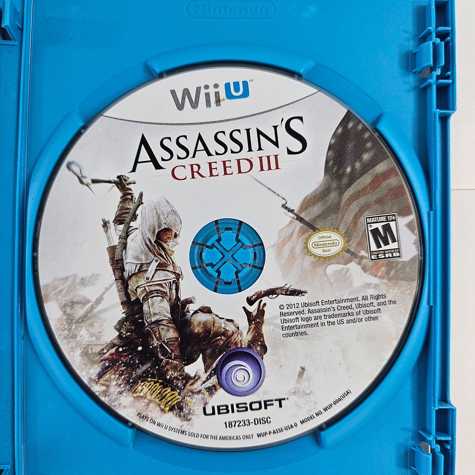 Assassin's Creed III (Nintendo Wii U, 2012) Game Case Manual - Tested